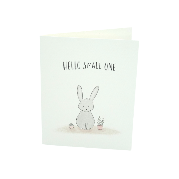 Greeting Card - Hello Small One - Fox & Bear