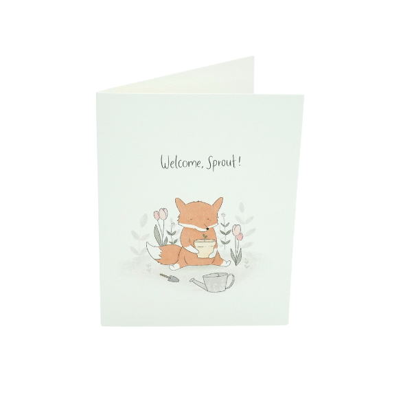 Greeting Card - Welcome Sprout - Over The Moon