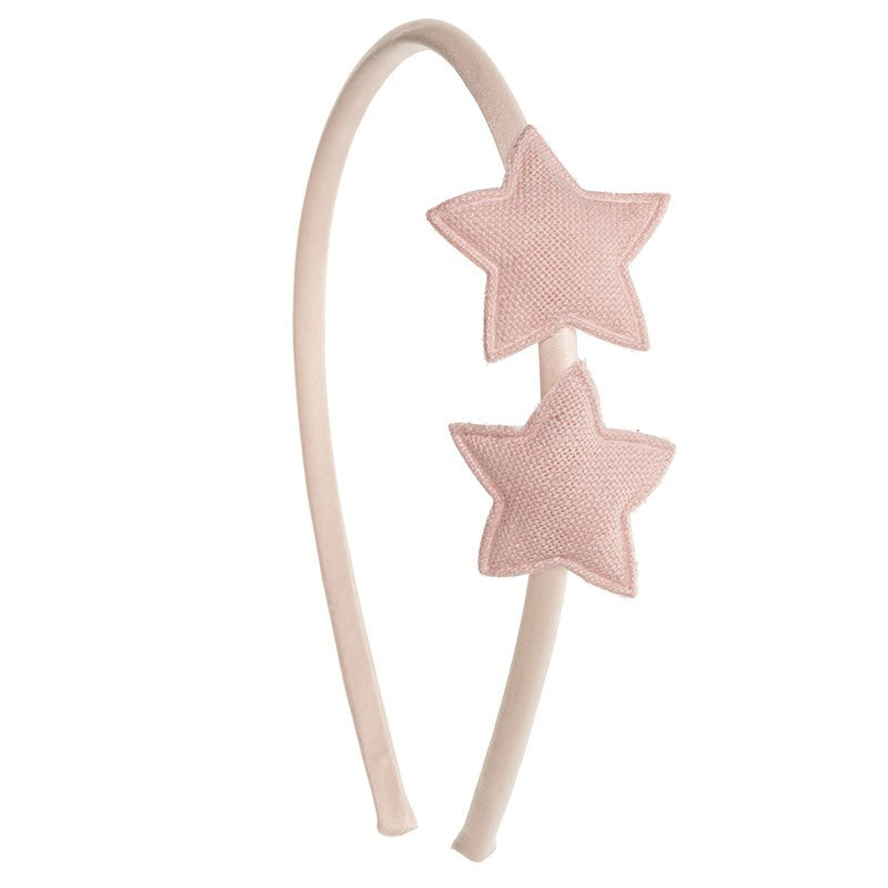 Hairband With 2 Stars Linen Stars - Siena