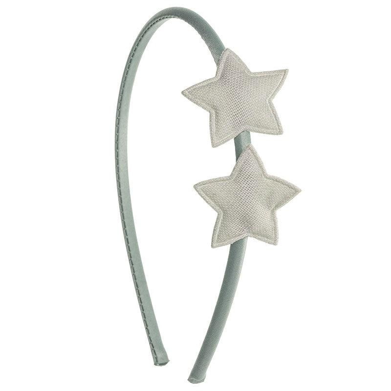 Hairband With 2 Stars Linen Stars - Siena