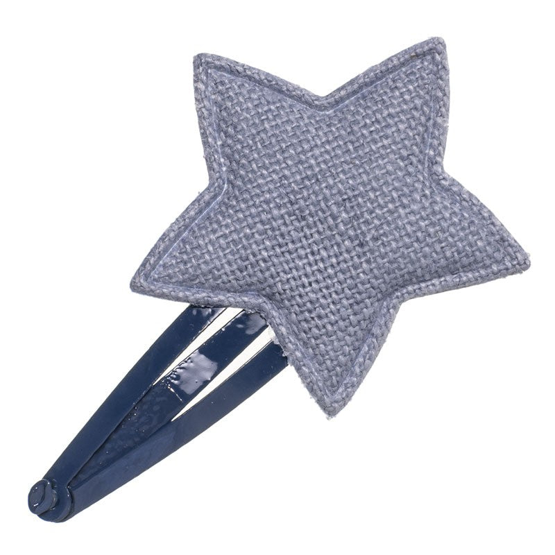 Mini Linen Star Clip - Siena