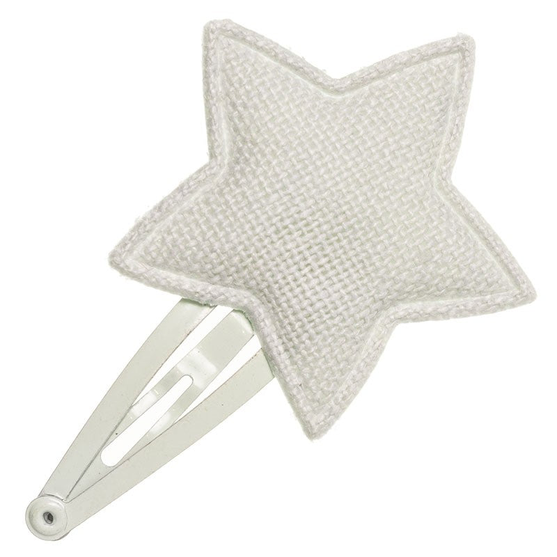 Mini Linen Star Clip - Siena