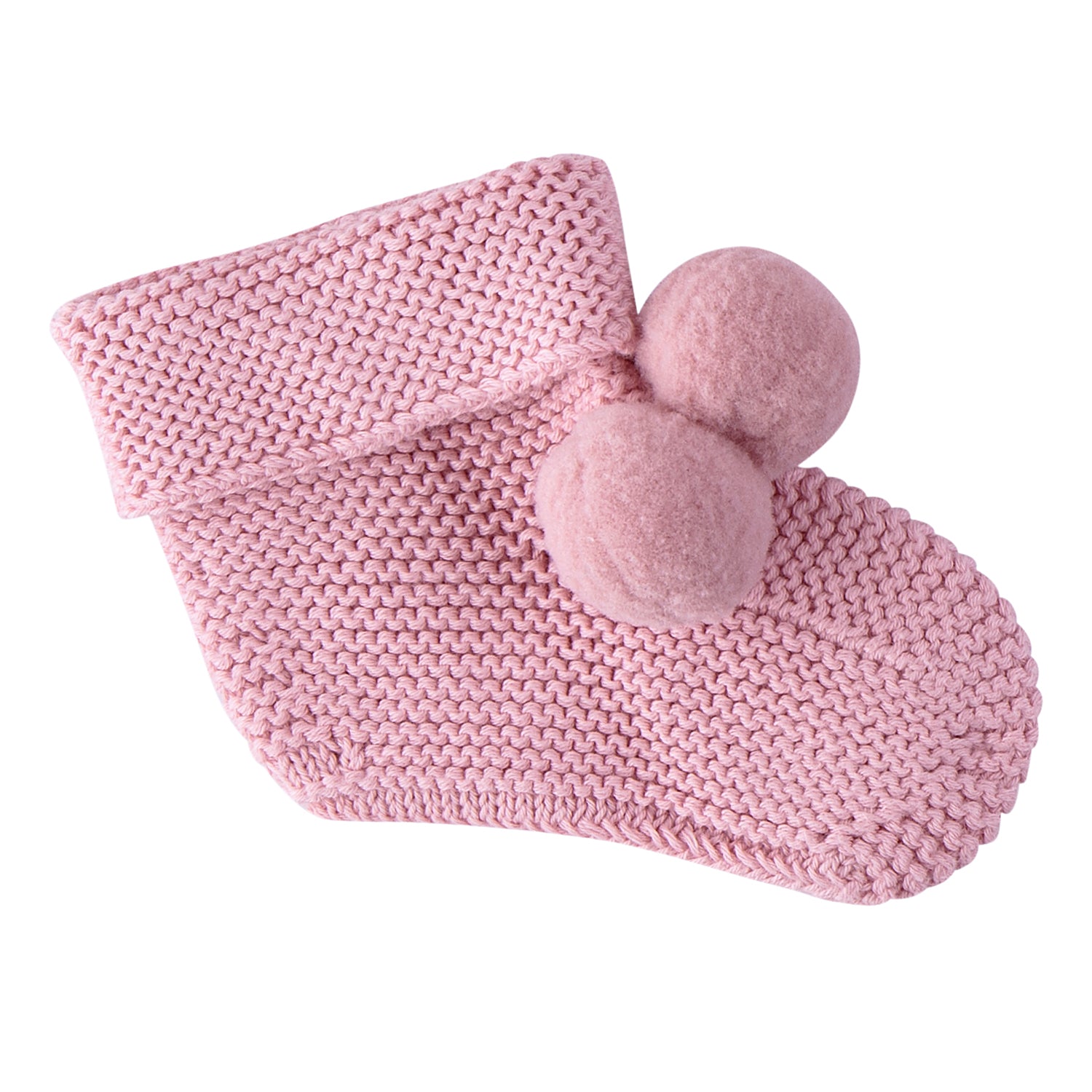 Sock Booties with Pom Poms - Cóndor