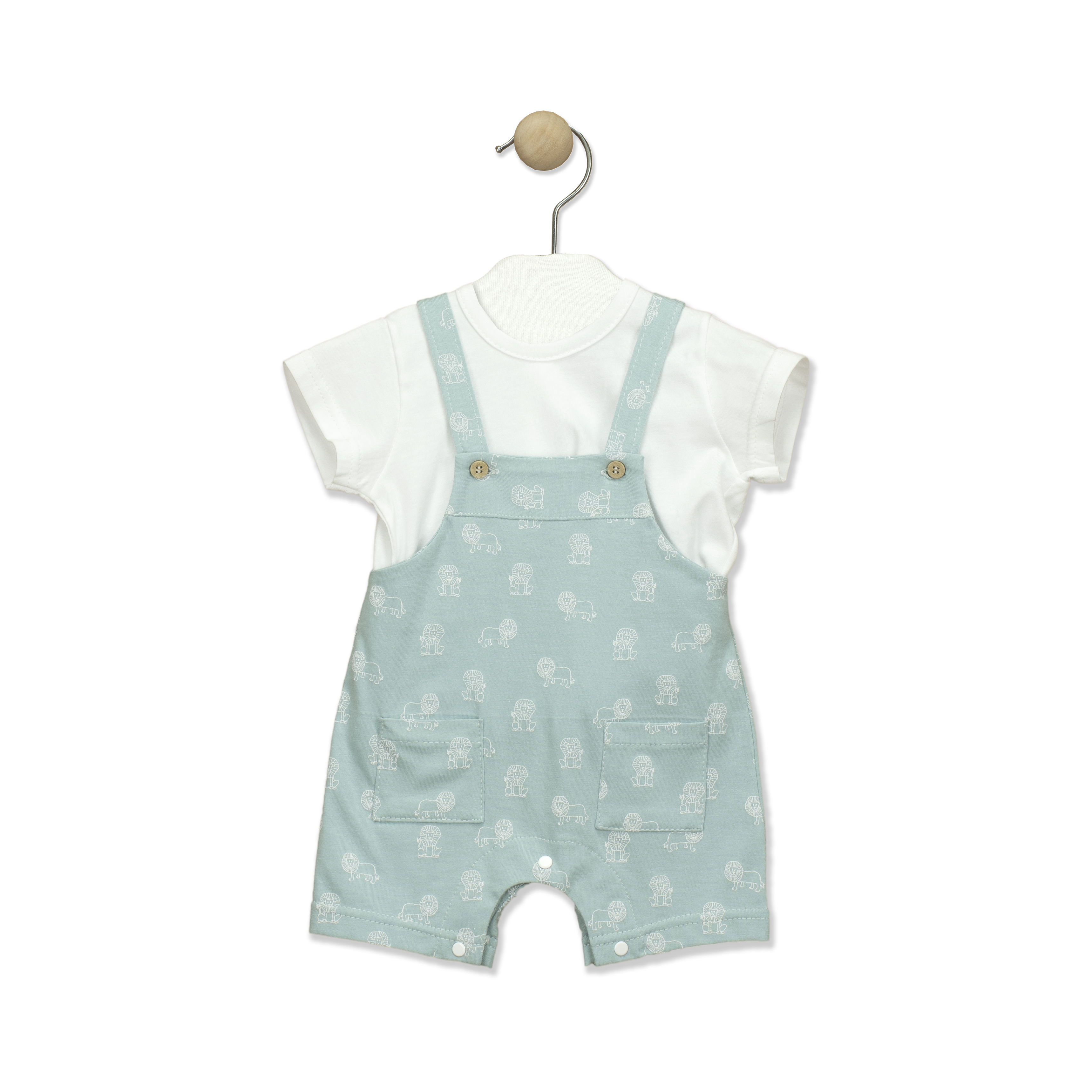 Lions 2 Pcs Playsuit Green / 3M