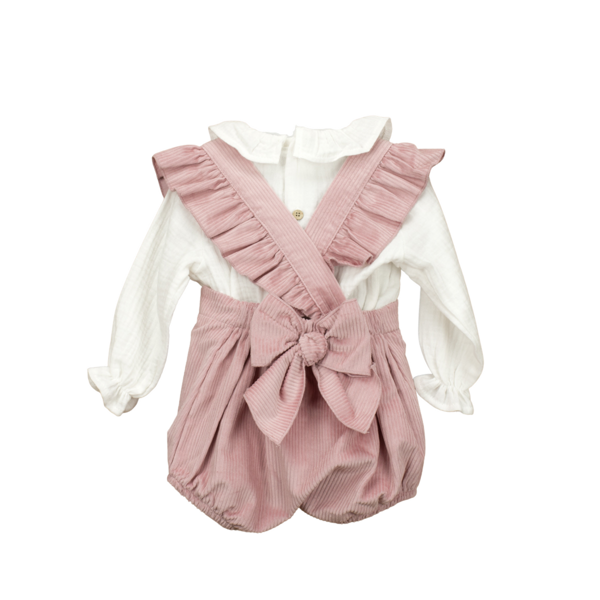Pink Corduroy Romper - Over The Moon