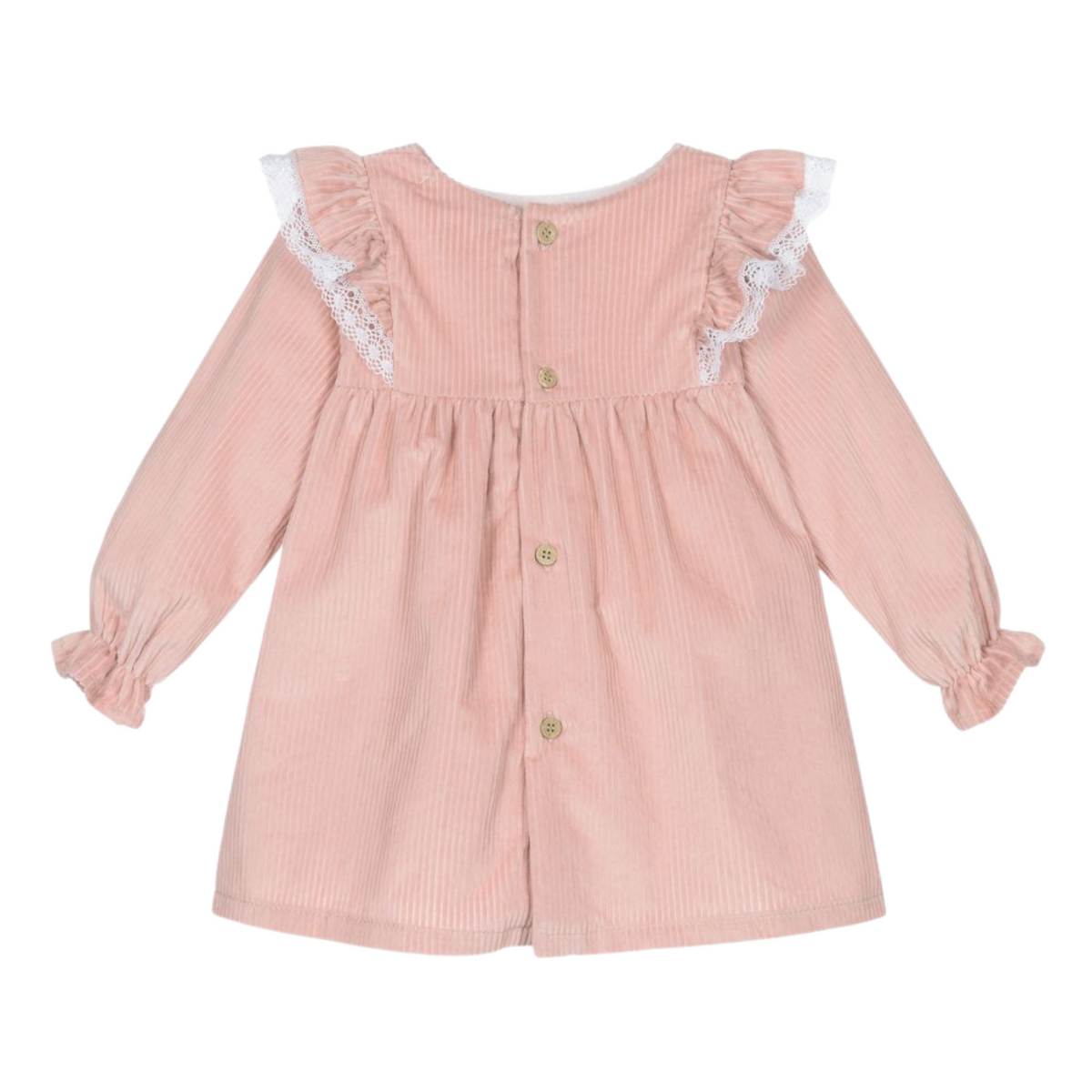 Pink Corduroy Dress Set - Over The Moon