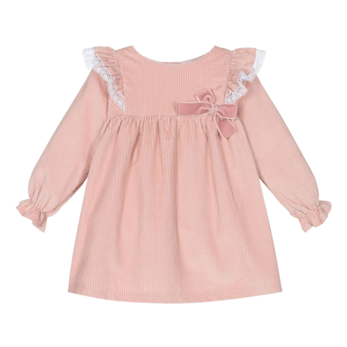 Pink Corduroy Dress Set - Over The Moon