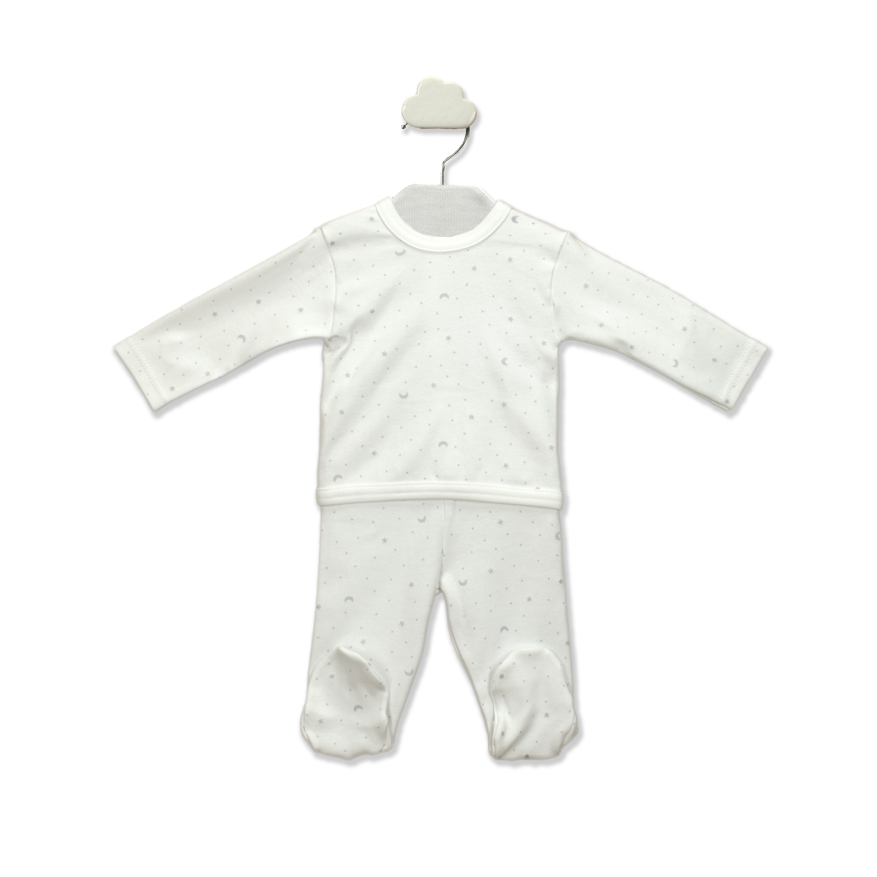 Lua 2 Pcs Babygrow Set Grey / 0M