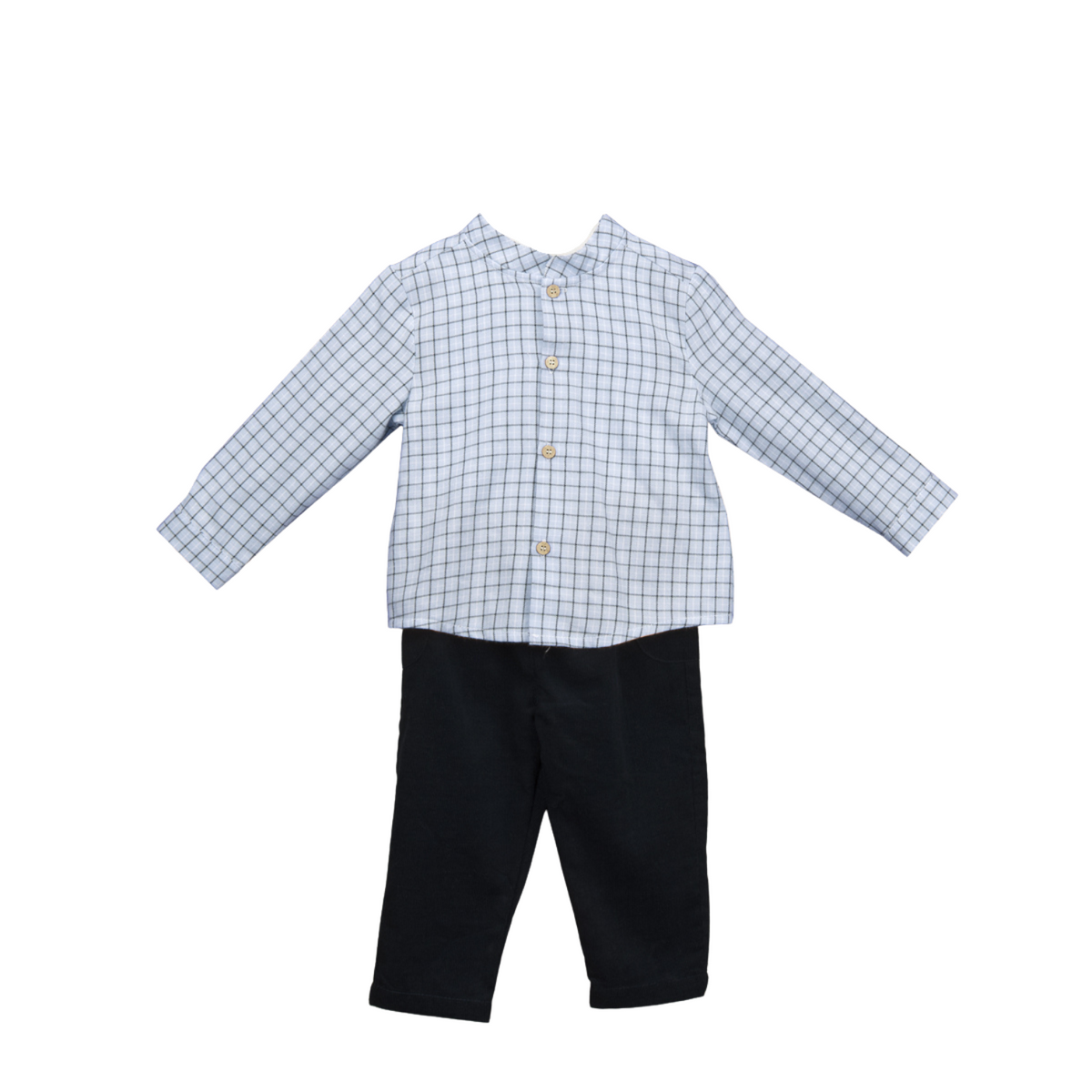 Check Shirt & Trousers Set - Over The Moon