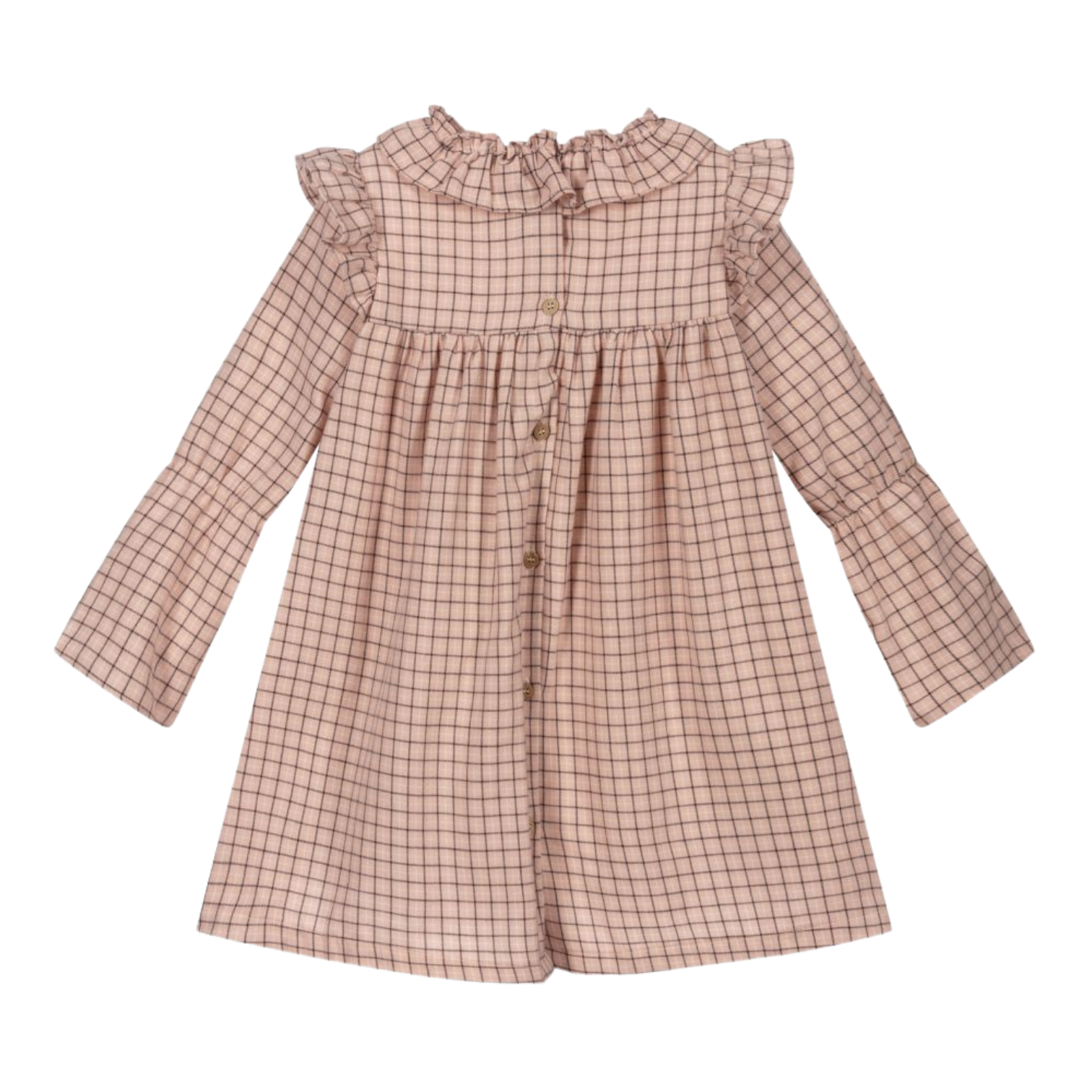 Pink Check Dress - Babidu