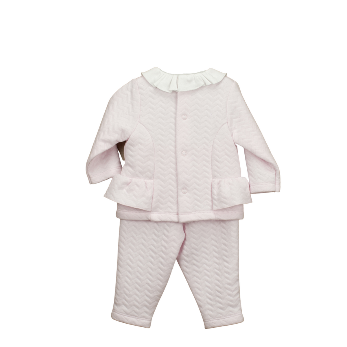 2 Piece Pink Set with Zig-Zag Print - Over The Moon