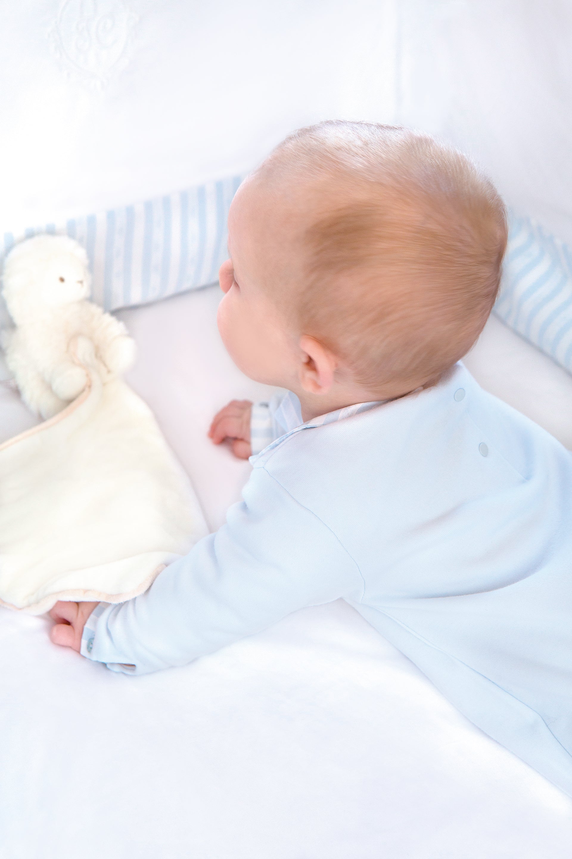 Sky Blue Garda - Crib Bumper - Tartine et Chocolat
