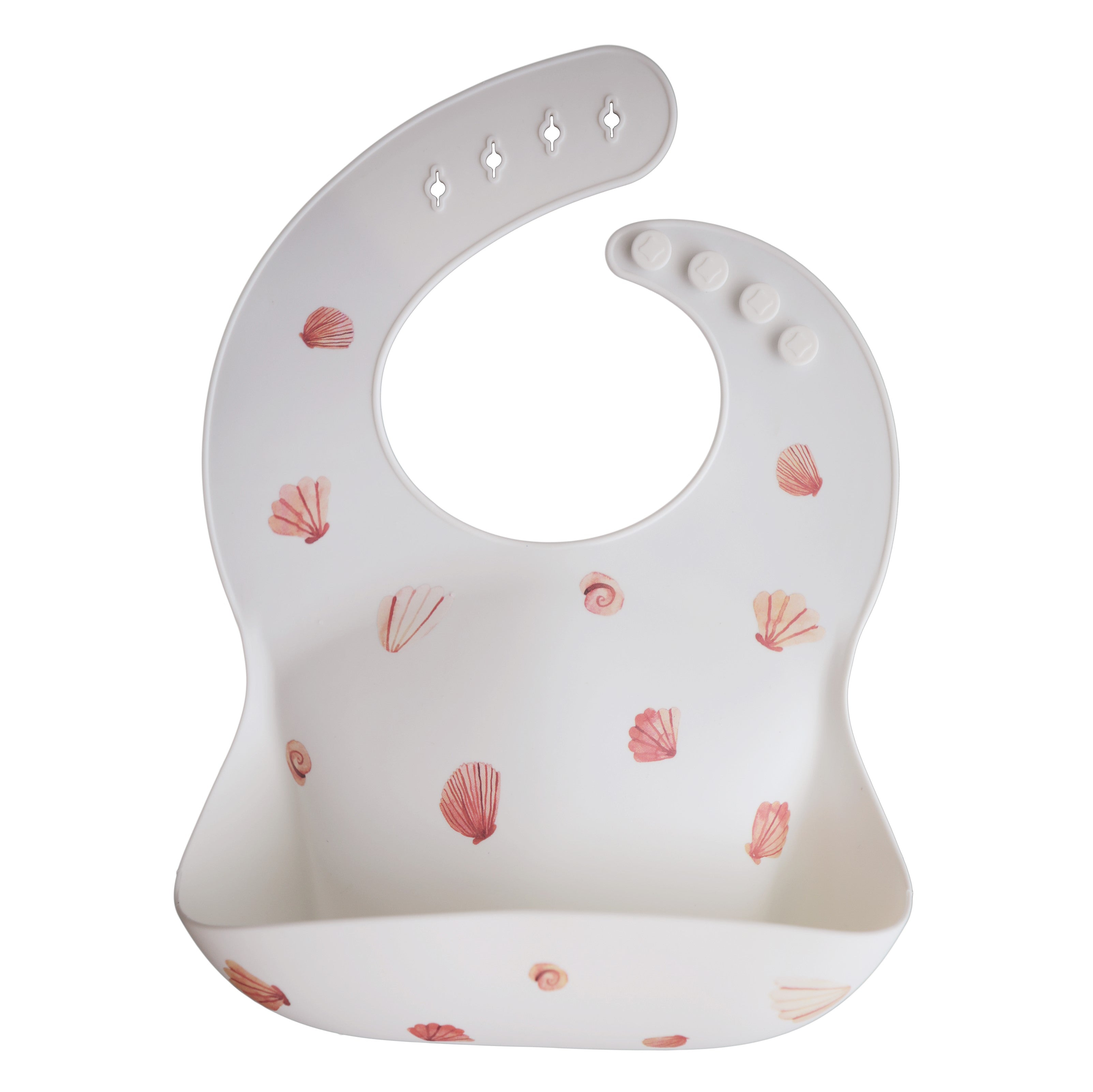 Silicone Bib - Light Shell - Mushie