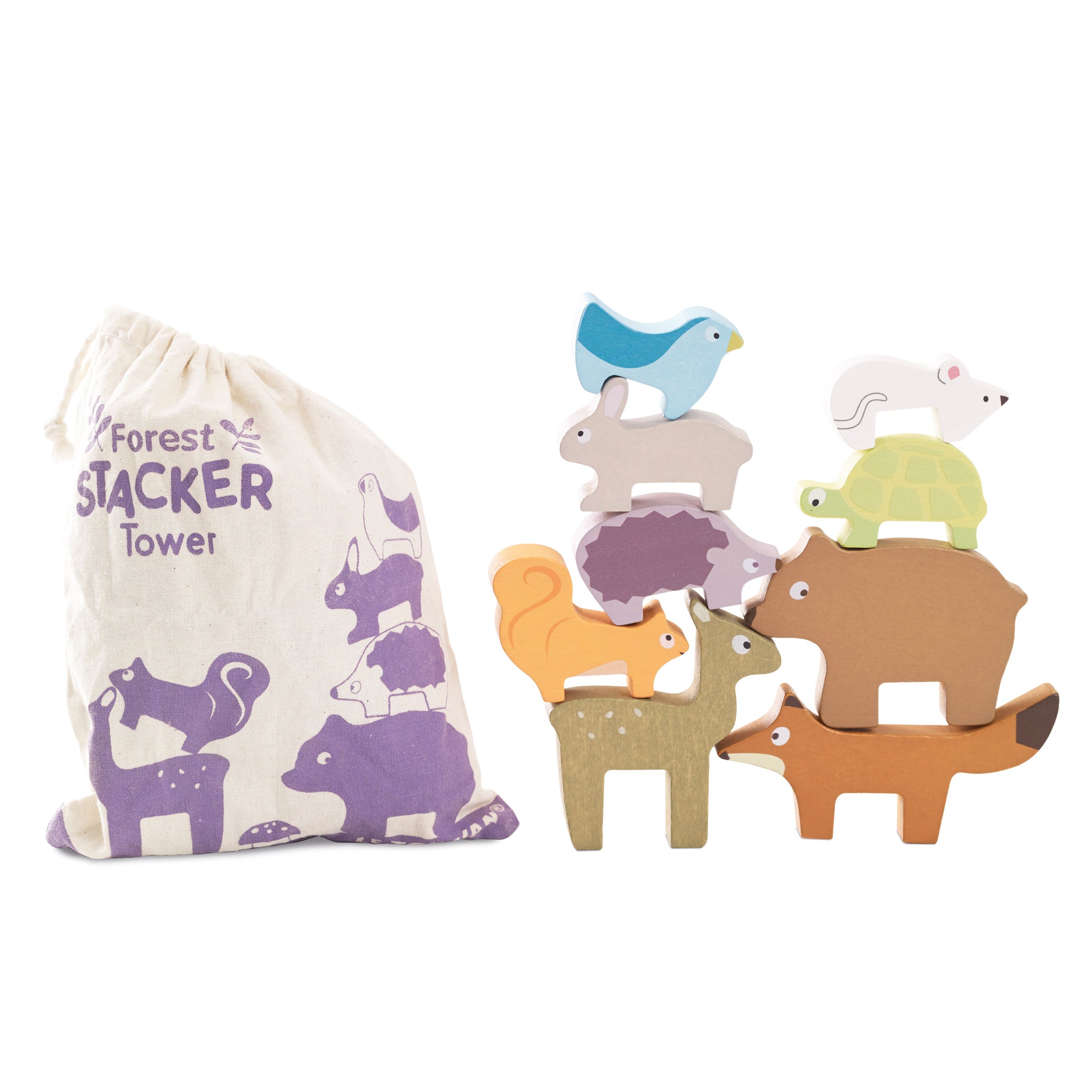 Forest Stacker Tower & Bag - Le Toy Van