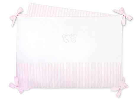 Pale Pink Garda - Crib Bumper - Over The Moon