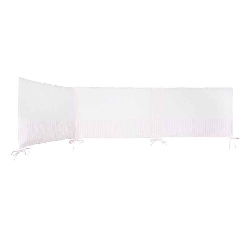 Pale Pink Garda - Crib Bumper - Over The Moon