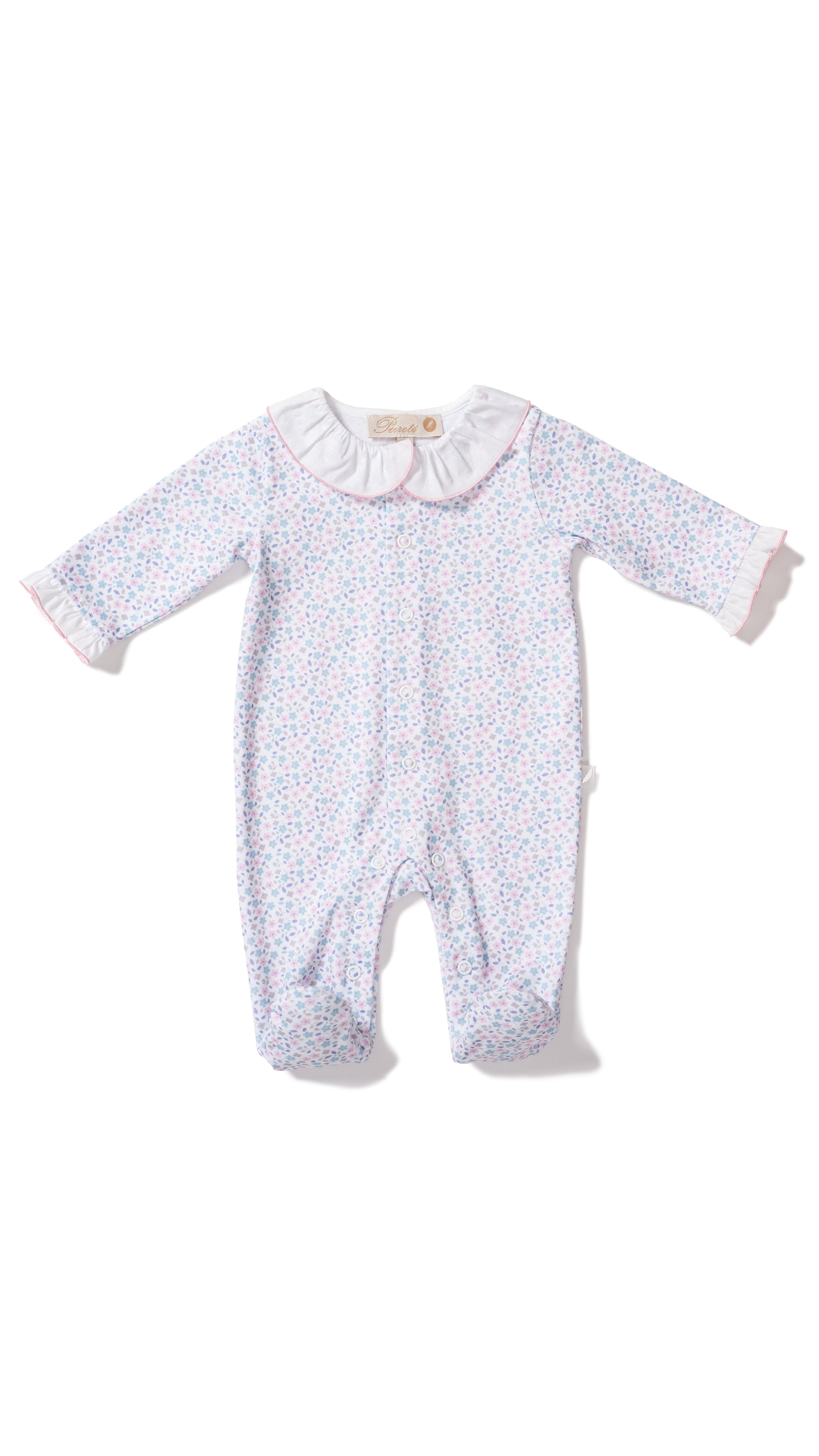 Babygrow & Matching Hat - Ditsy Print - Purete