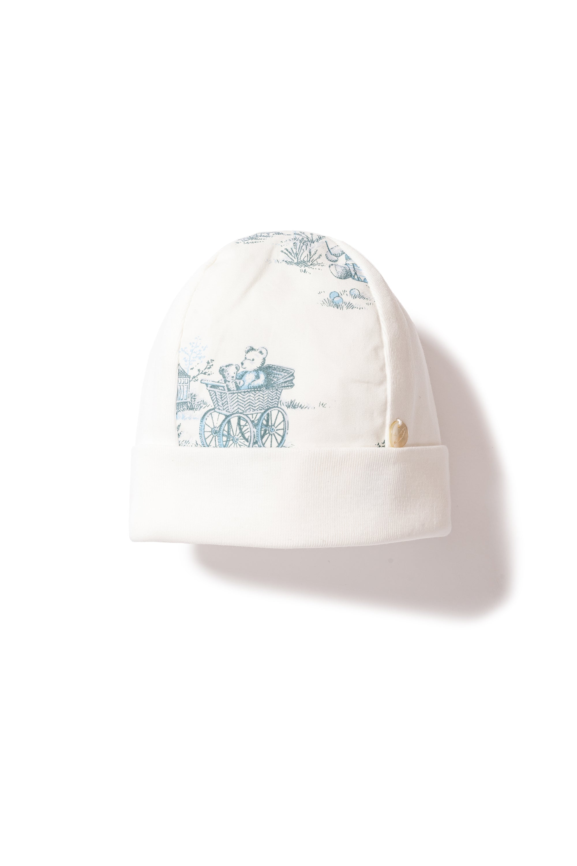 Babygrow & Matching Hat - Blue Toile de Jouy - Purete