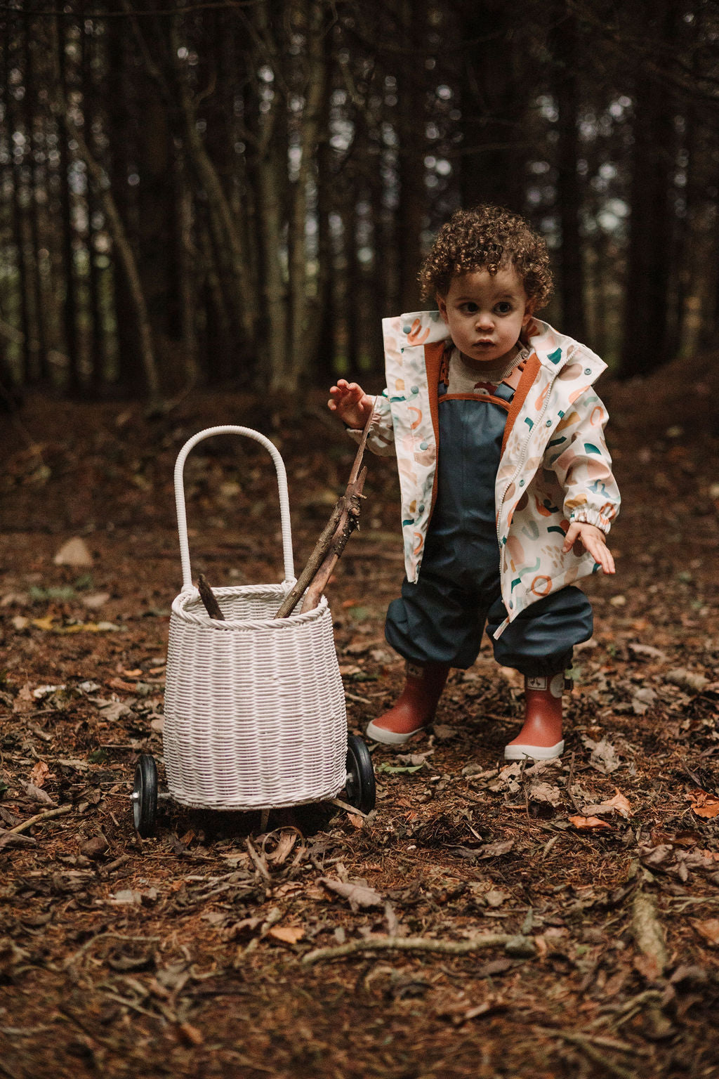 Geometric Print Puddle Duck Kids Raincoat - Goose & Gander