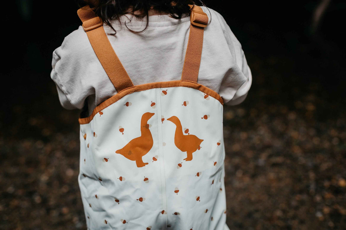 Acorn Print Overalls - Over The Moon