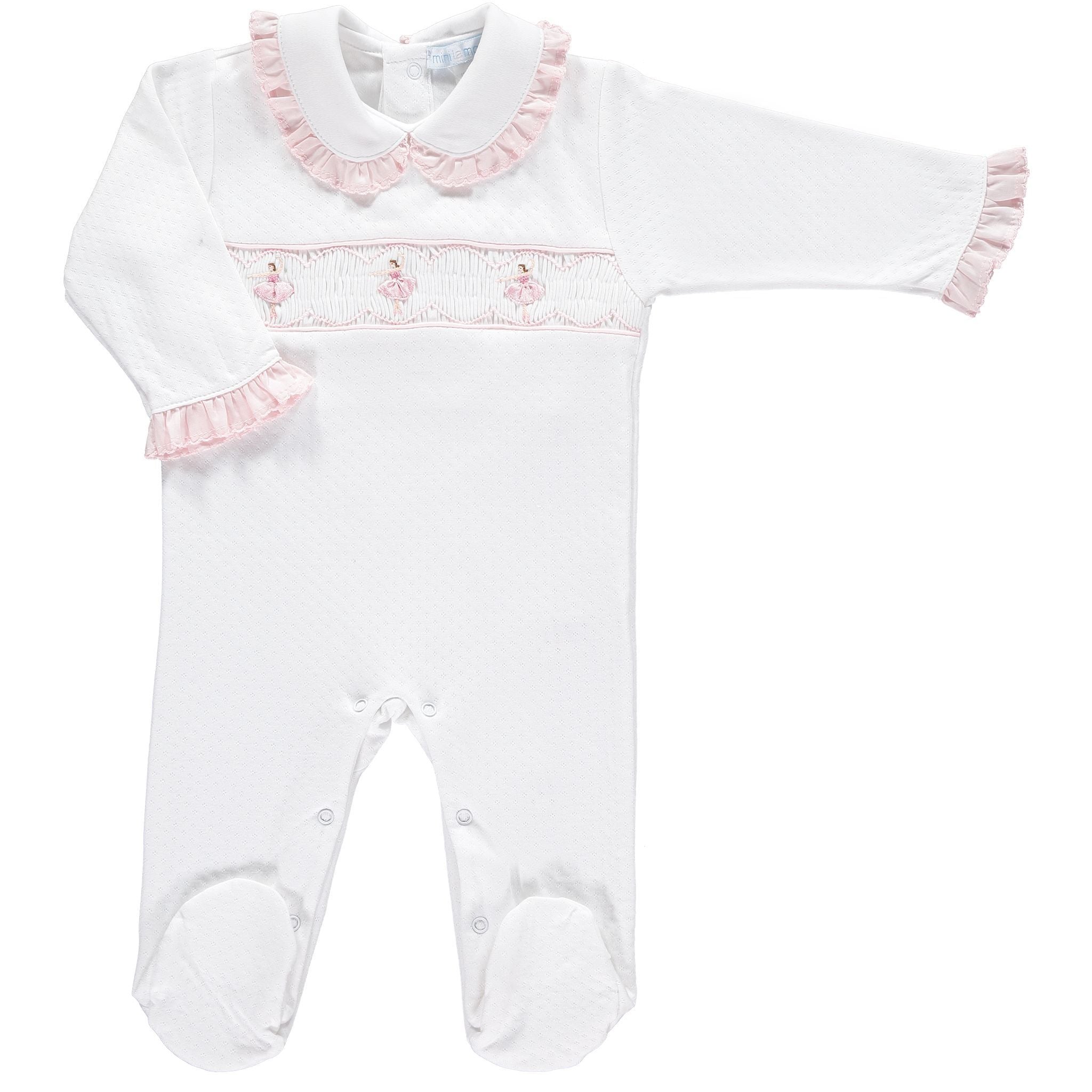 Ballerina Smocked Footsie - Mini la Mode