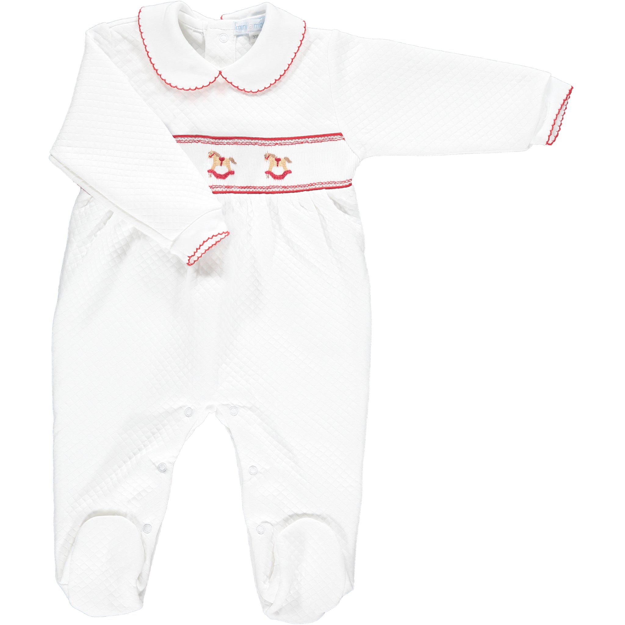 Girls Rocking Horse Quilted Footsie - Mini la Mode