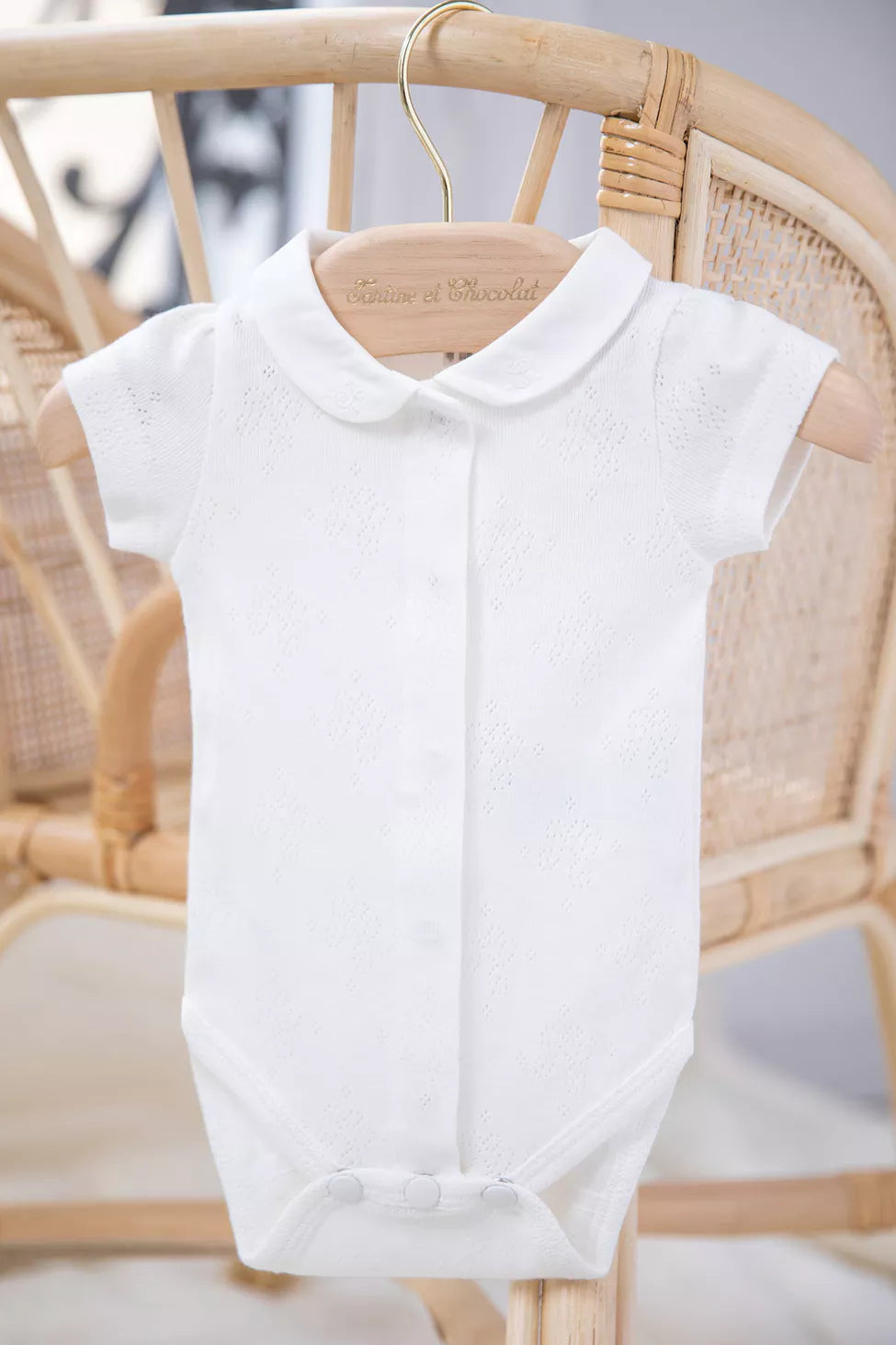 Bodysuit - Ecru Cotton Bio - Tartine Et Chocolat