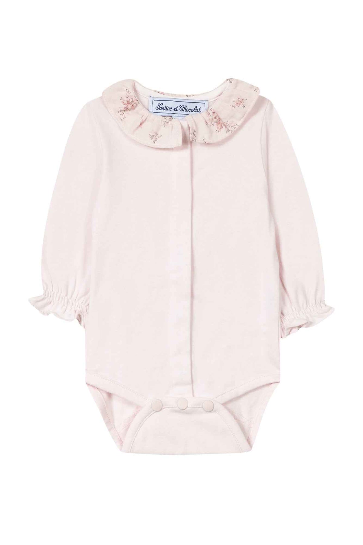 Bodysuit - Pale pink with floral print - Over The Moon