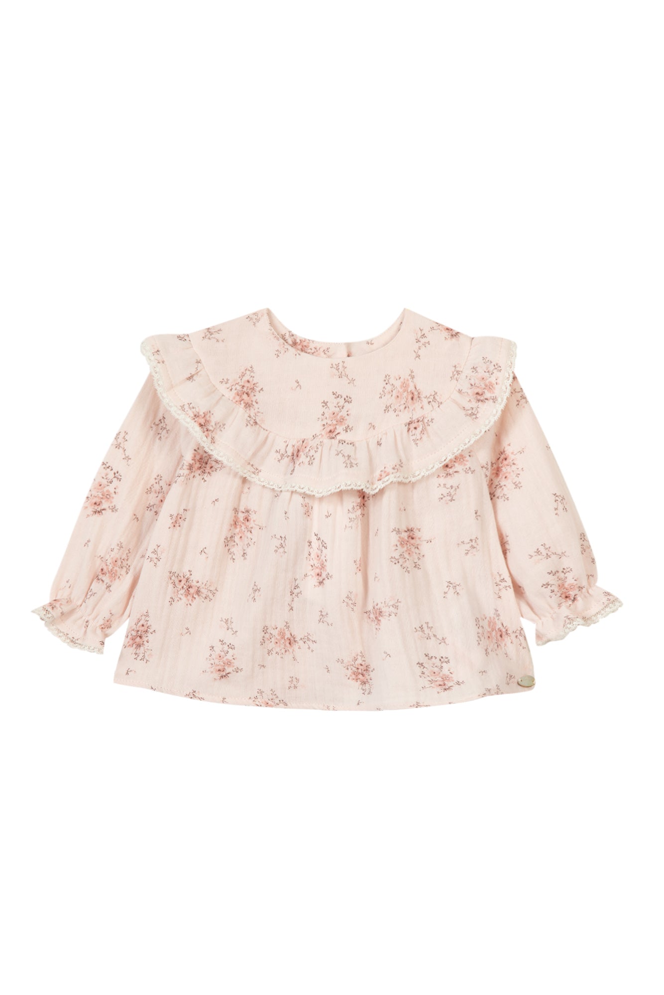 Blouse - Pale pink with floral print - Tartine Et Chocolat
