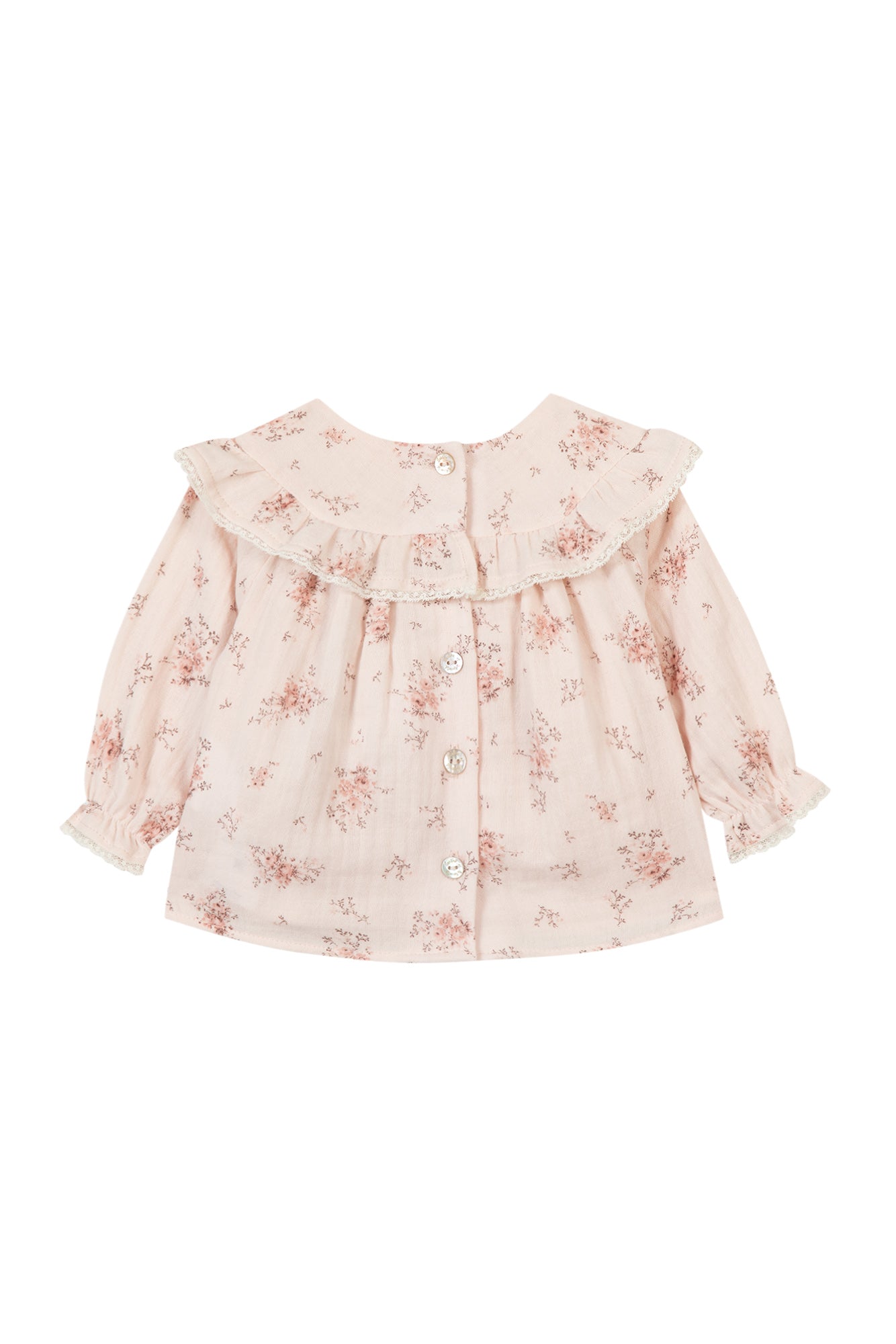 Blouse - Pale pink with floral print - Tartine Et Chocolat