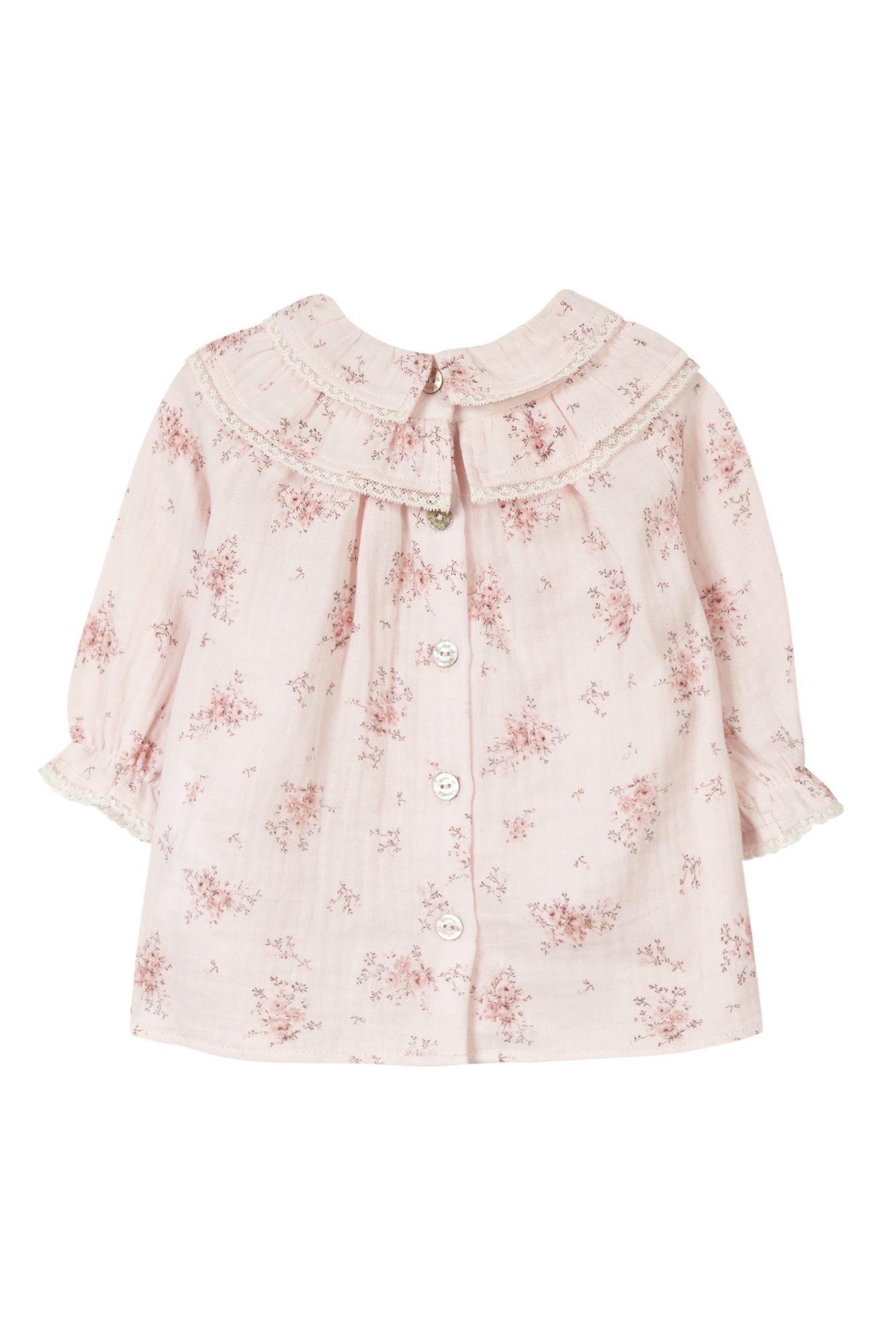Dress - Pale pink with floral print - Tartine Et Chocolat