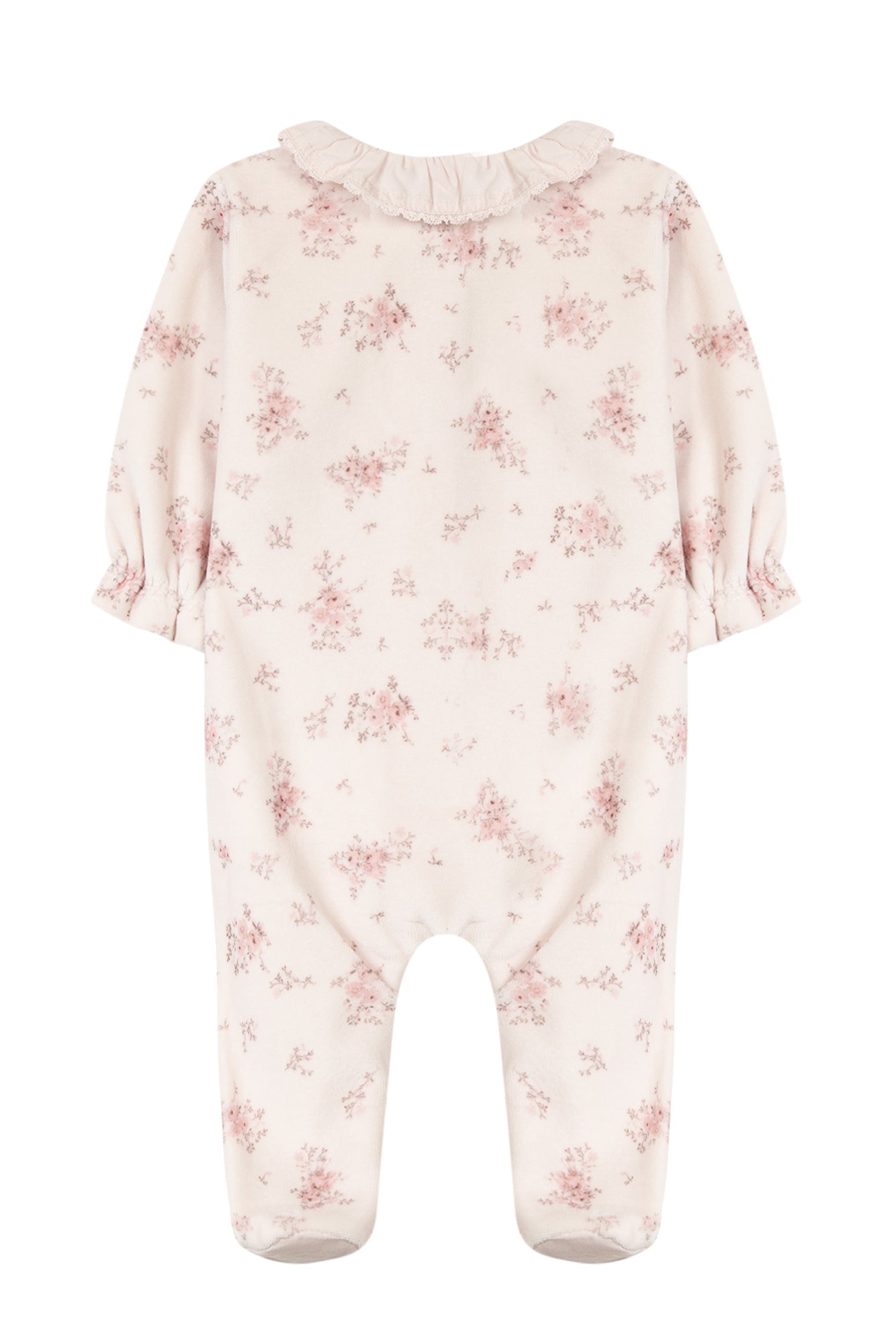 Babygrow - Pale Pink with Floral Print - Tartine Et Chocolat