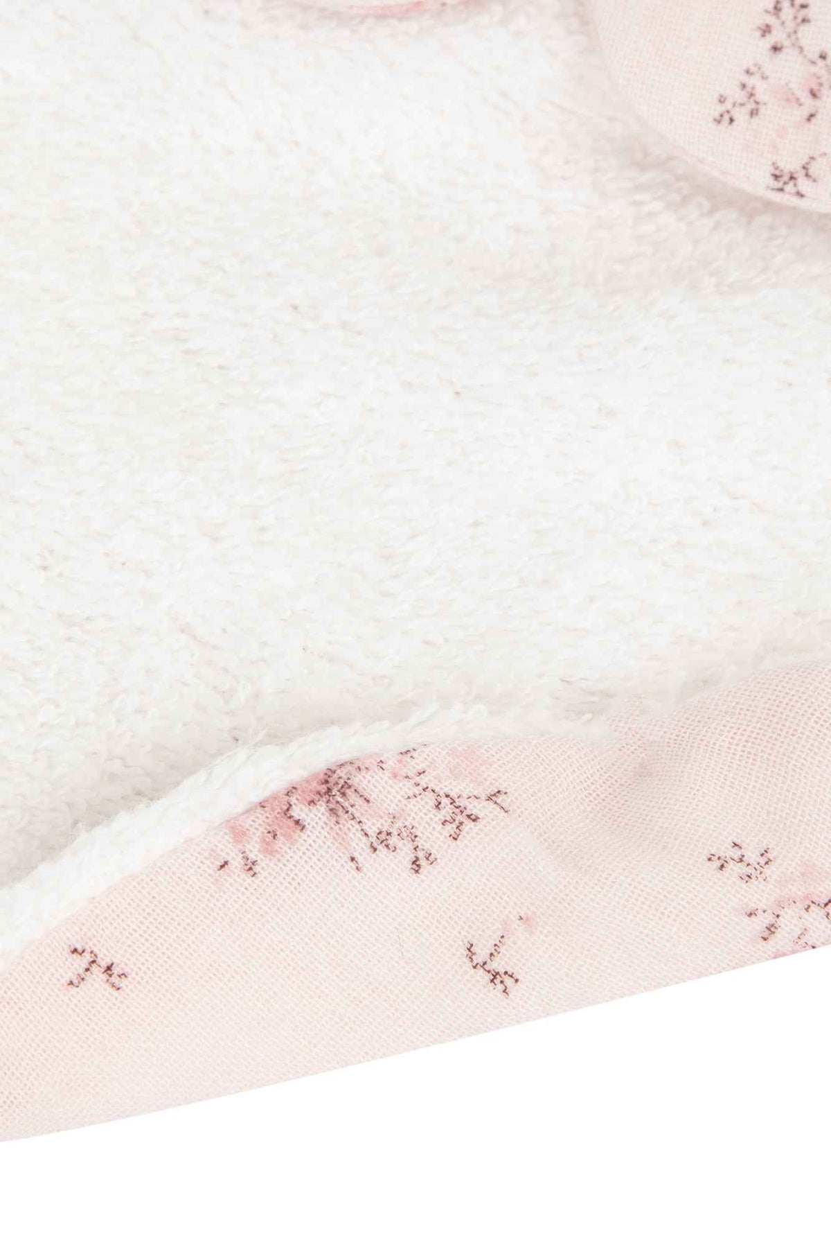 Bib - Pale pink with floral print - Over The Moon