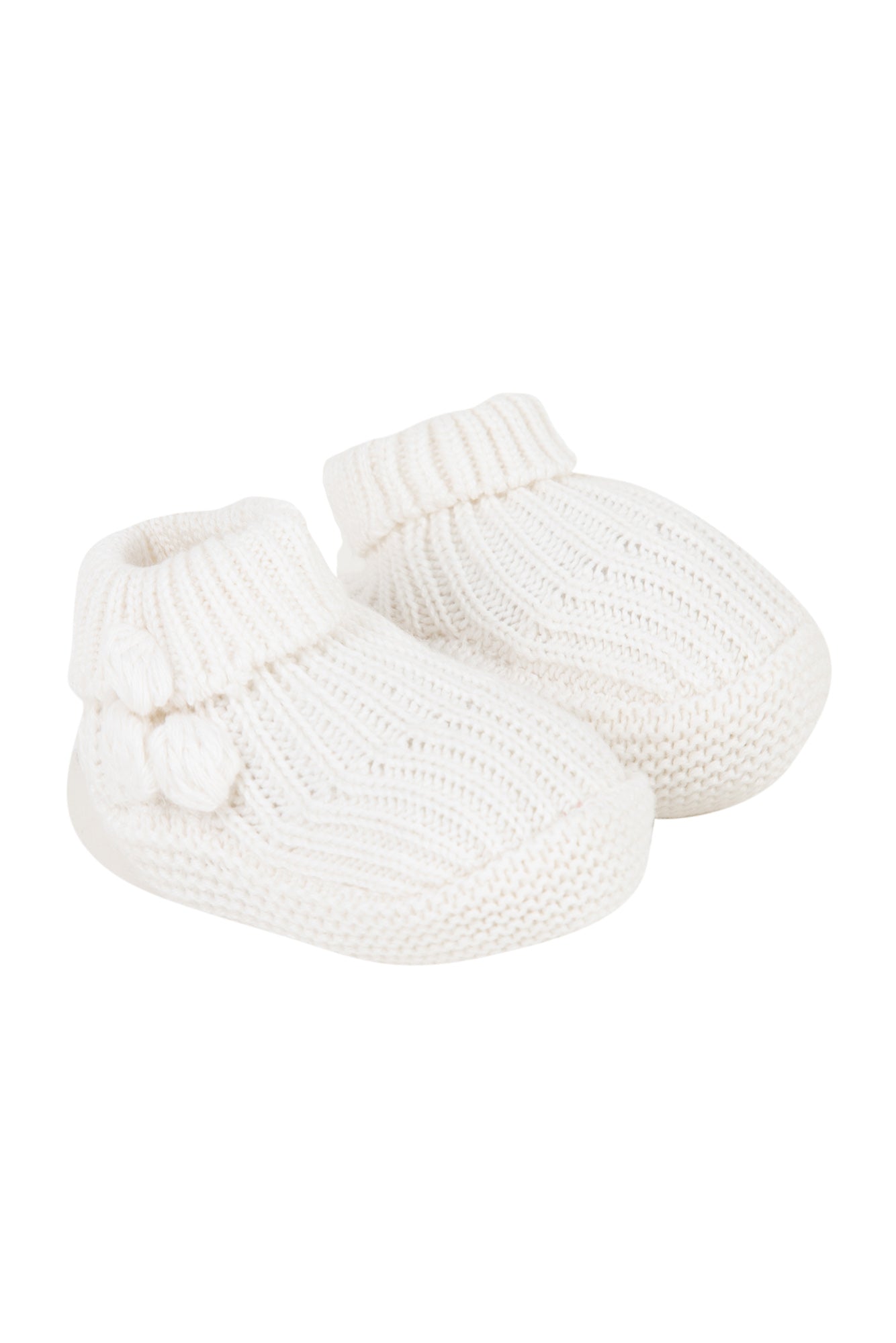 Booties - Ecru organic cotton - Over The Moon