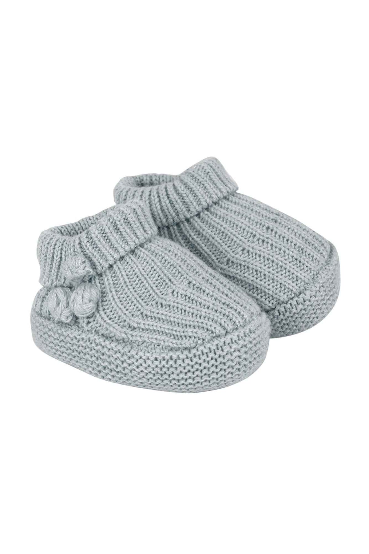 Booties - Frost blue organic cotton - Over The Moon