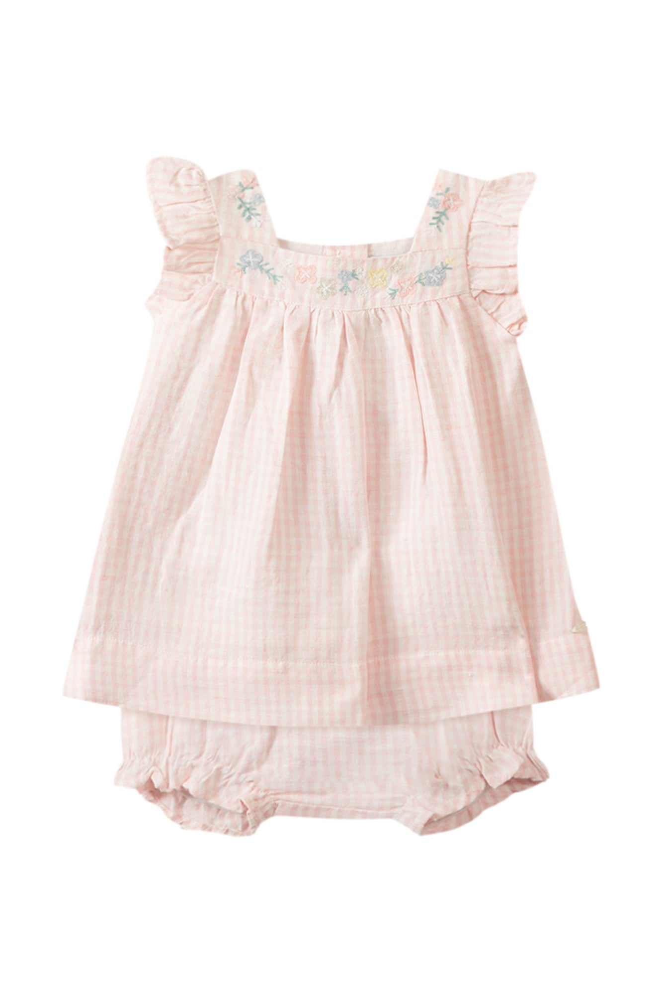 Short outfit - White gingham - Tartine Et Chocolat