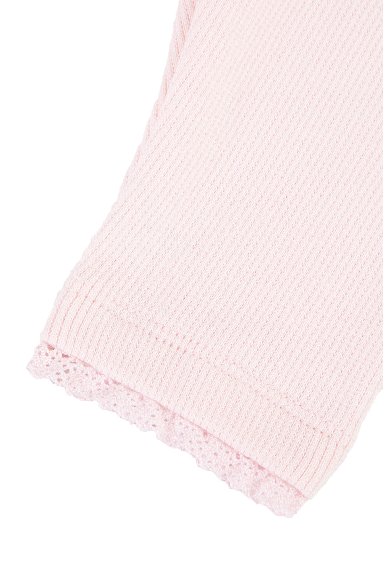 Leggings - Pale pink ribbed jersey Light pink / 3M