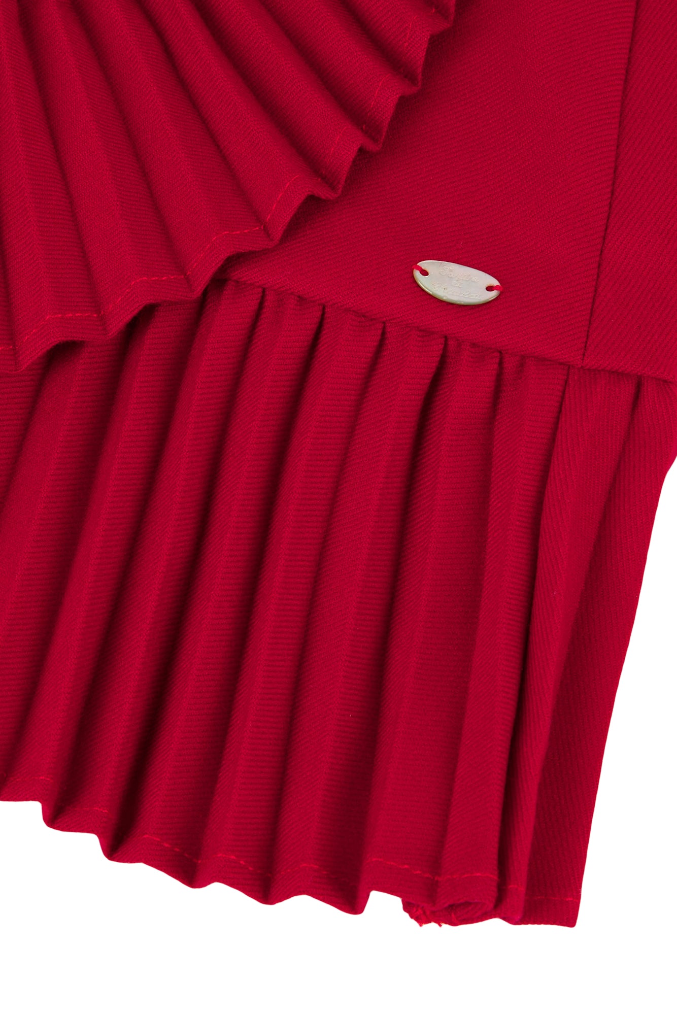 Skirt - Red pleated flannel Red / 5Y