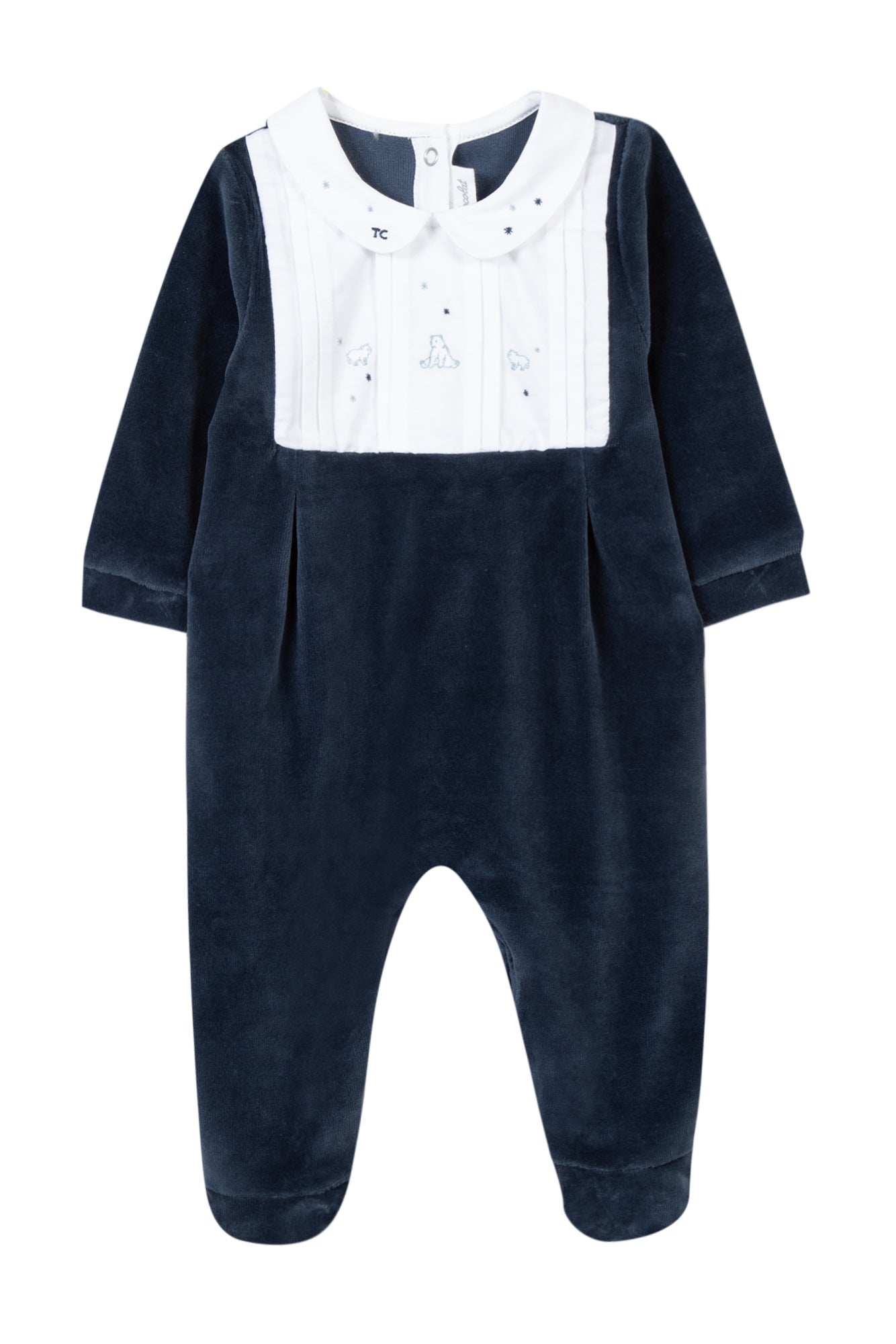 Pyjamas - Navy with bib collar Marine / 3M