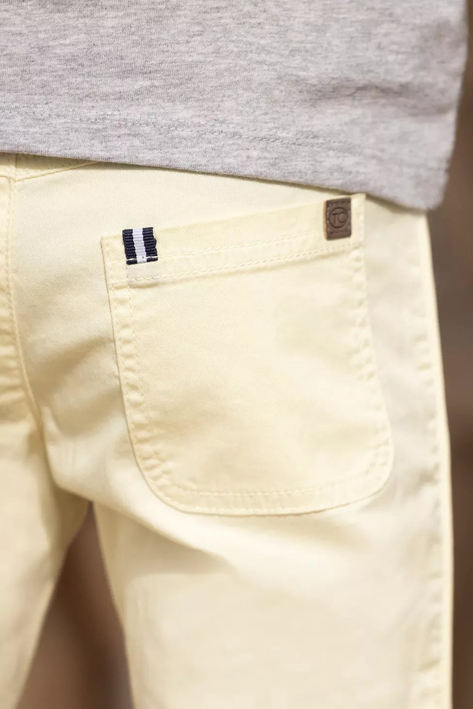 Trousers - Twill Pale Yellow - Tartine Et Chocolat