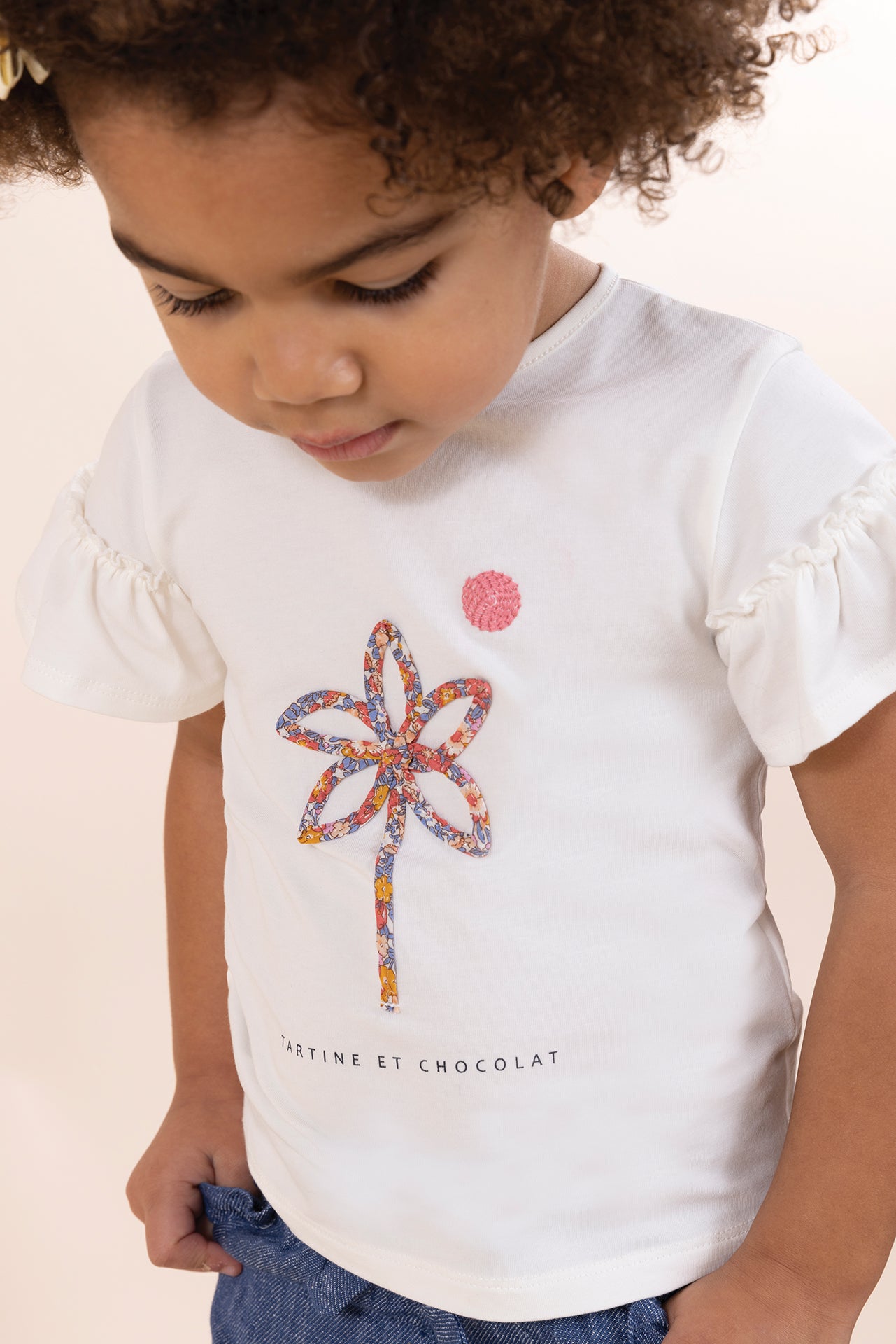 T-Shirt - Pink Illustration Palm Medium Pink / 2Y