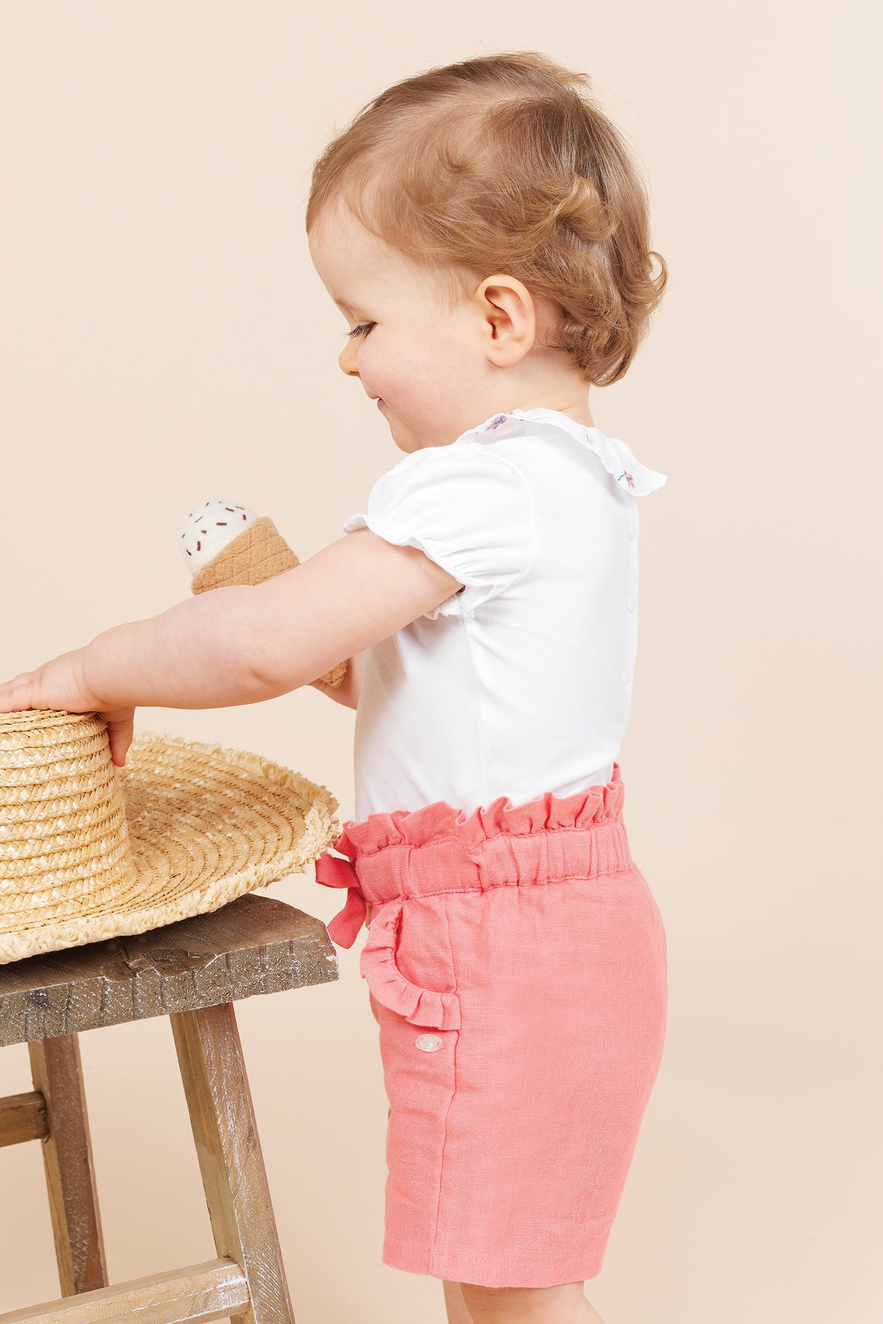 Short - Pink Linen Medium Pink / 2Y