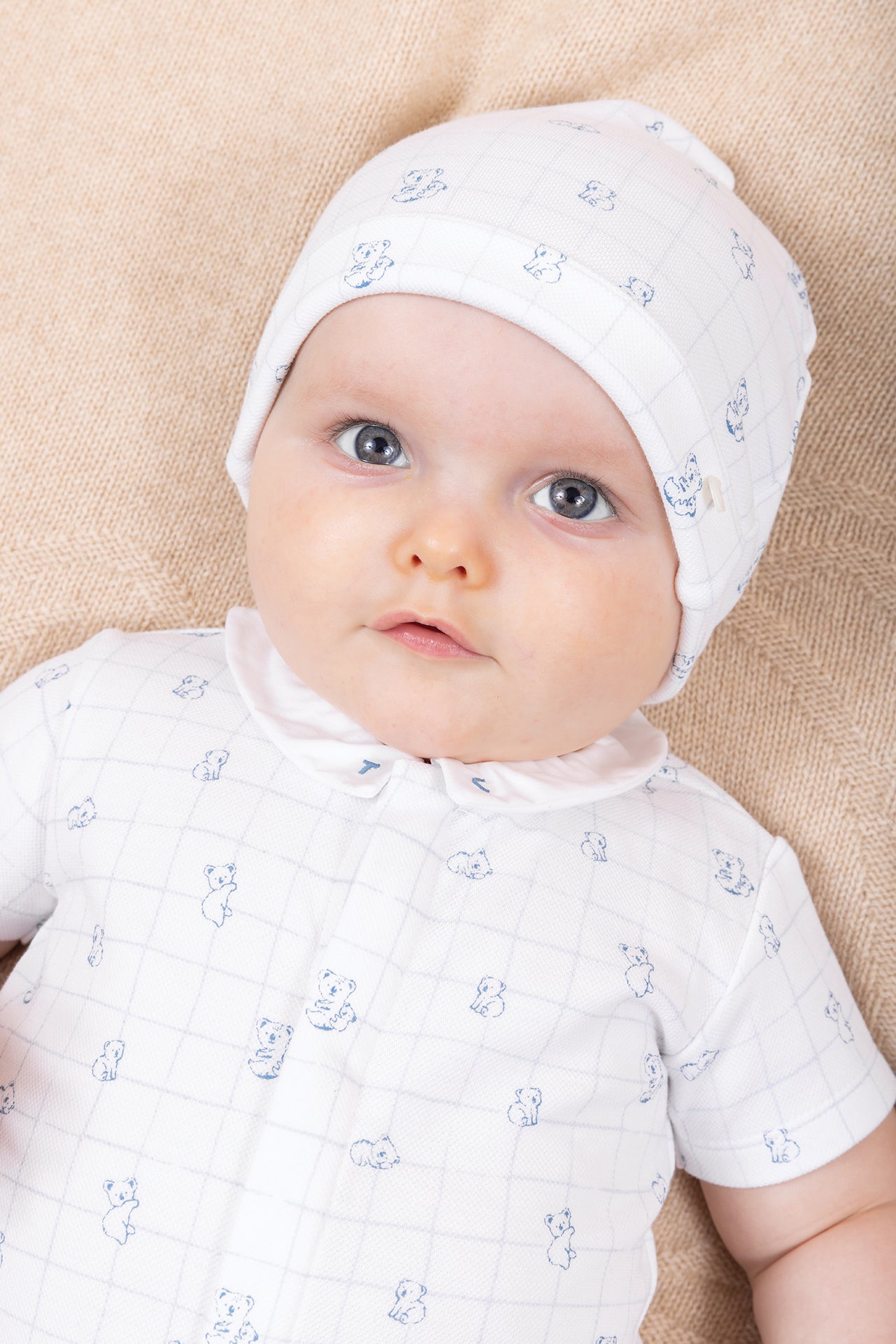 Beanie - White Print Koala White / T0