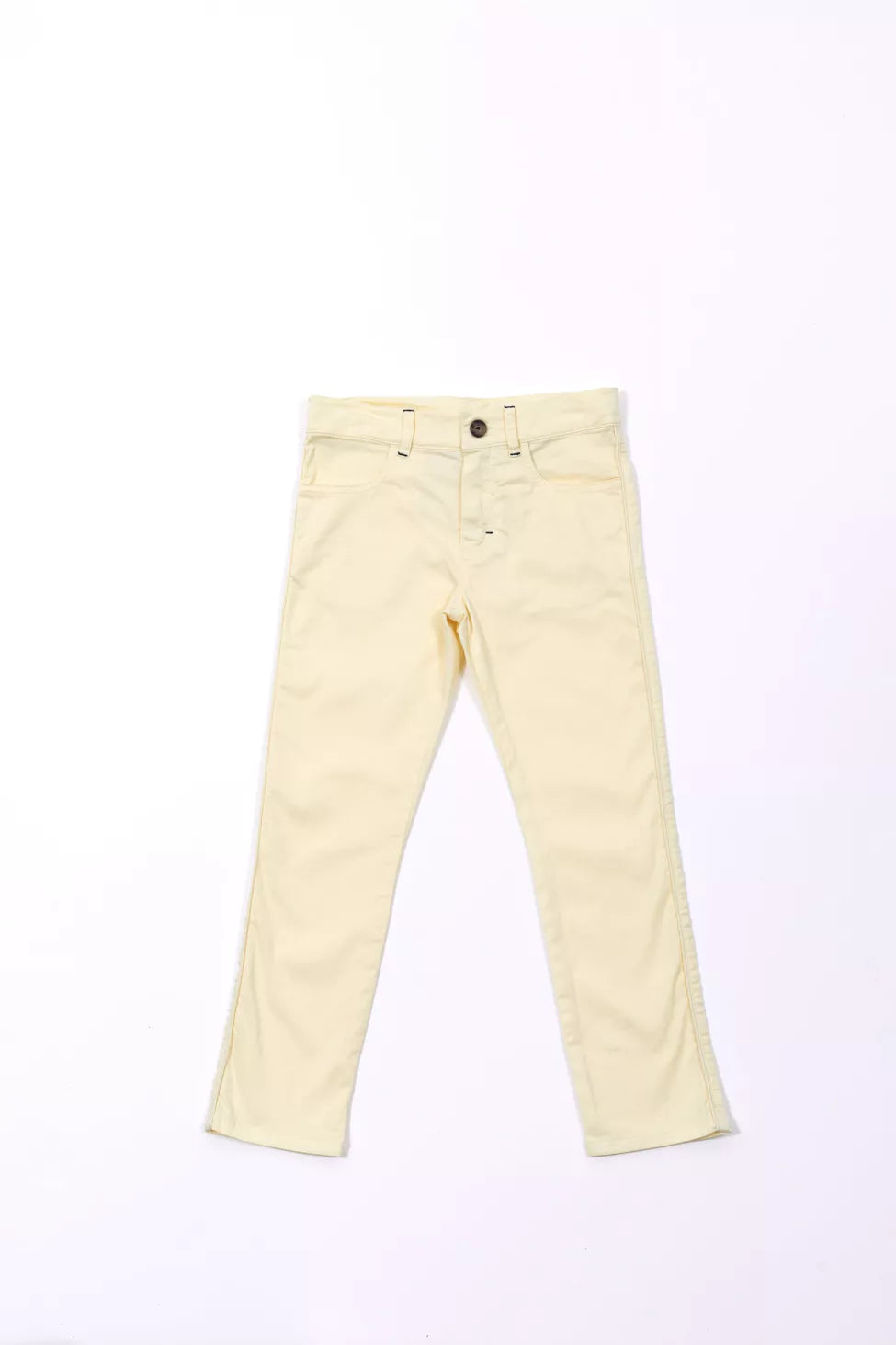 Trousers - Twill Pale Yellow - Tartine Et Chocolat