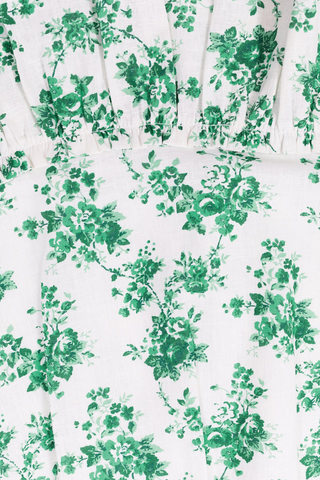 Dress - Green Print Flower Green / 4Y
