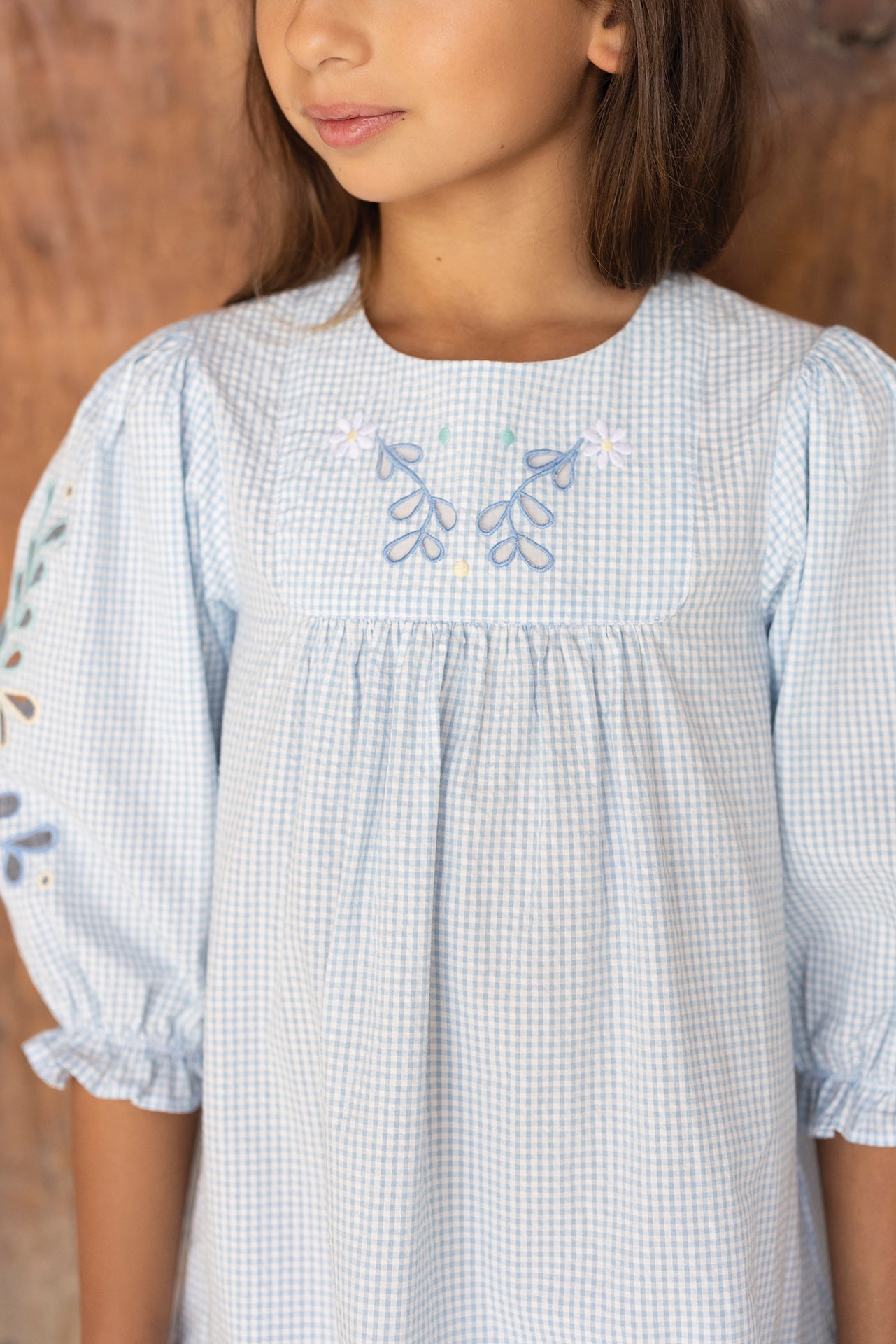 Dress - White Two-Tone Gingham White / 3Y