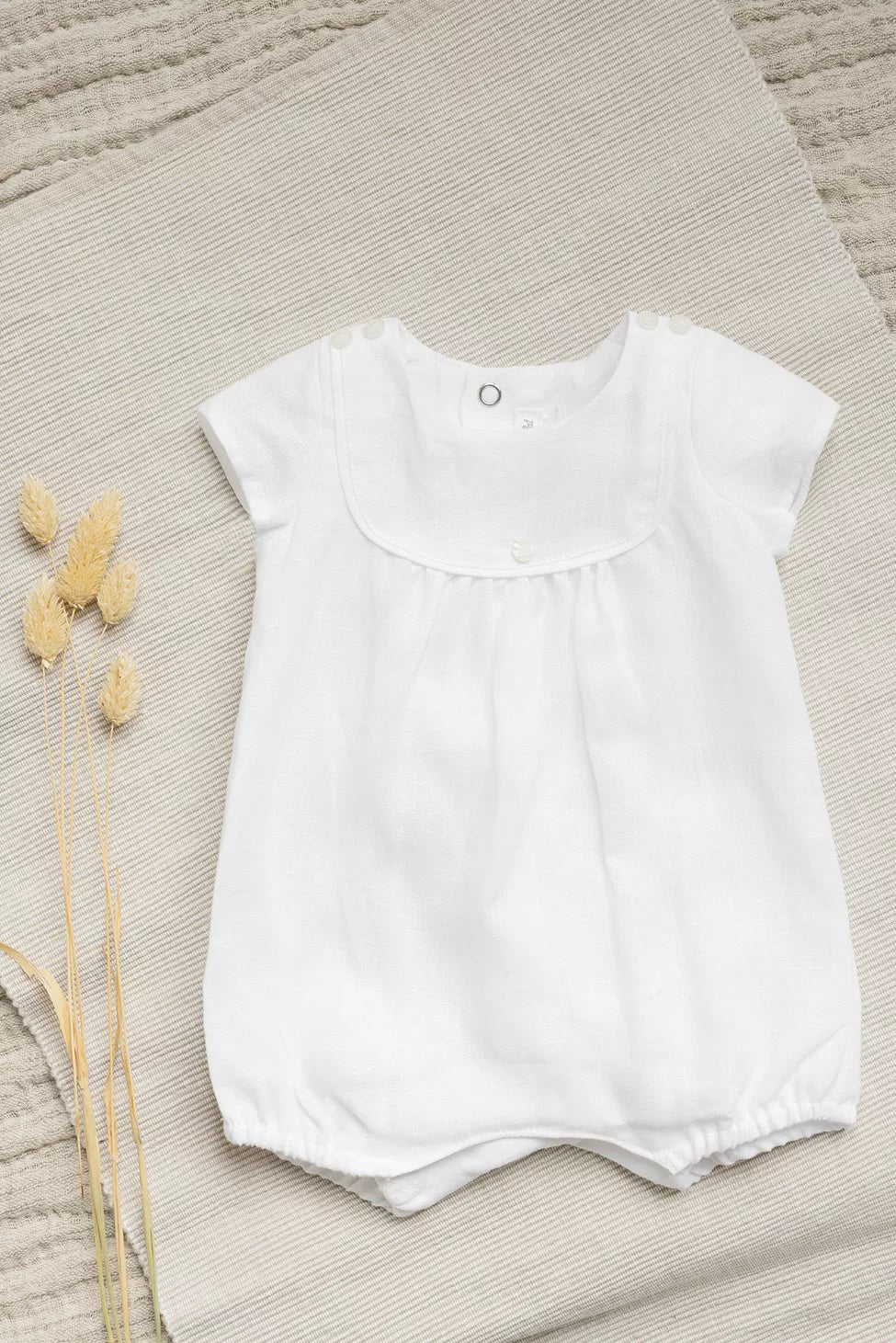 Suit Short - White Linen - Tartine Et Chocolat