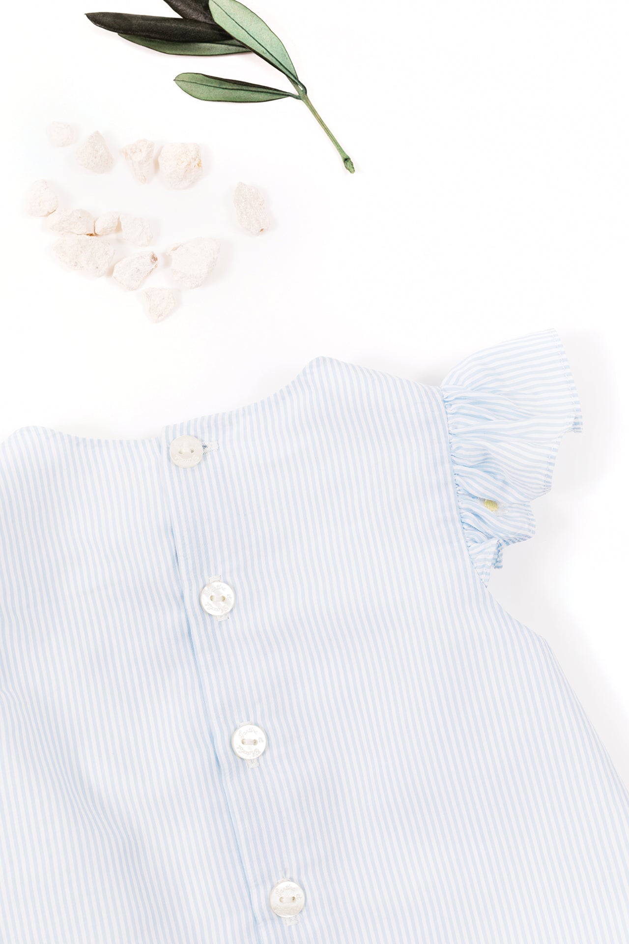 Outfit Short - Stripes White / 9M