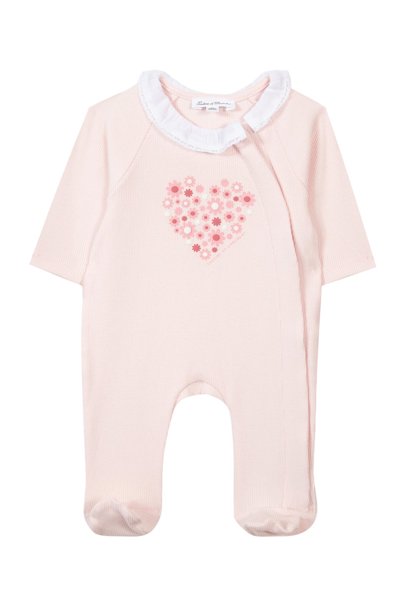 Pyjamas - Pink Cotton Ribbed Light Pink / 1M