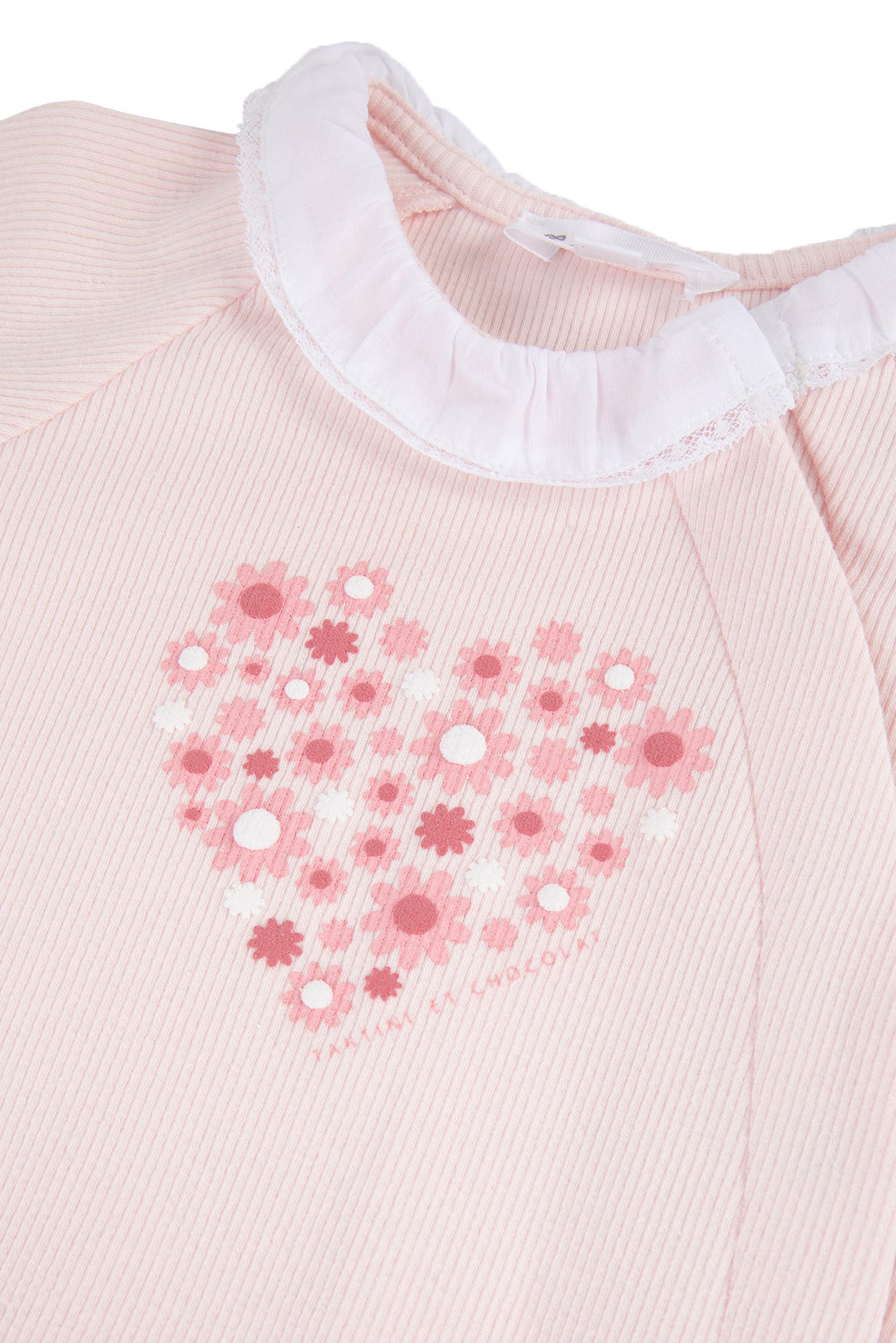 Pyjamas - Pink Cotton Ribbed Light Pink / 1M